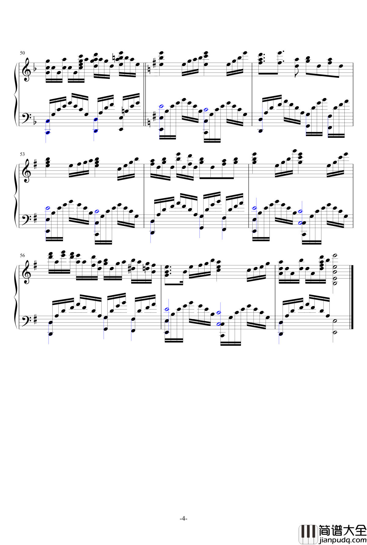 梦幻曲11荏苒钢琴谱_as2134