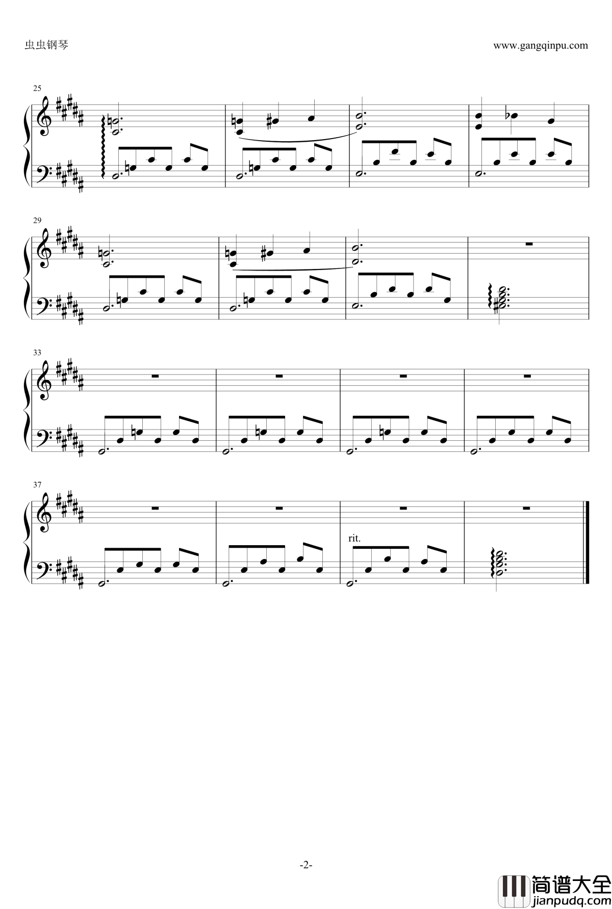 Rumor钢琴谱_魔女之家