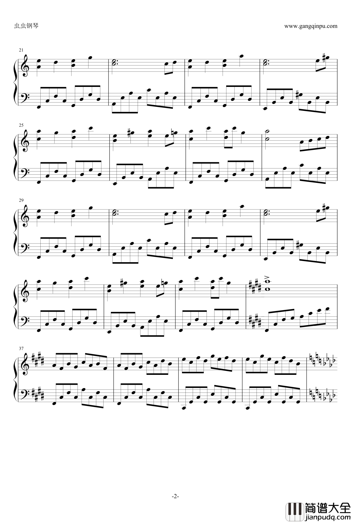 东方绀珠传钢琴谱_永远的春梦_东方project