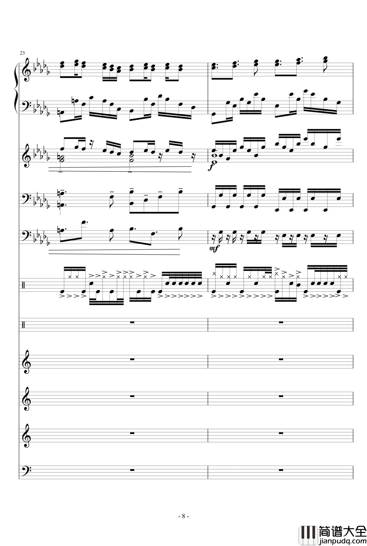 盛秋钢琴谱_落叶的旅行_lujianxiang555