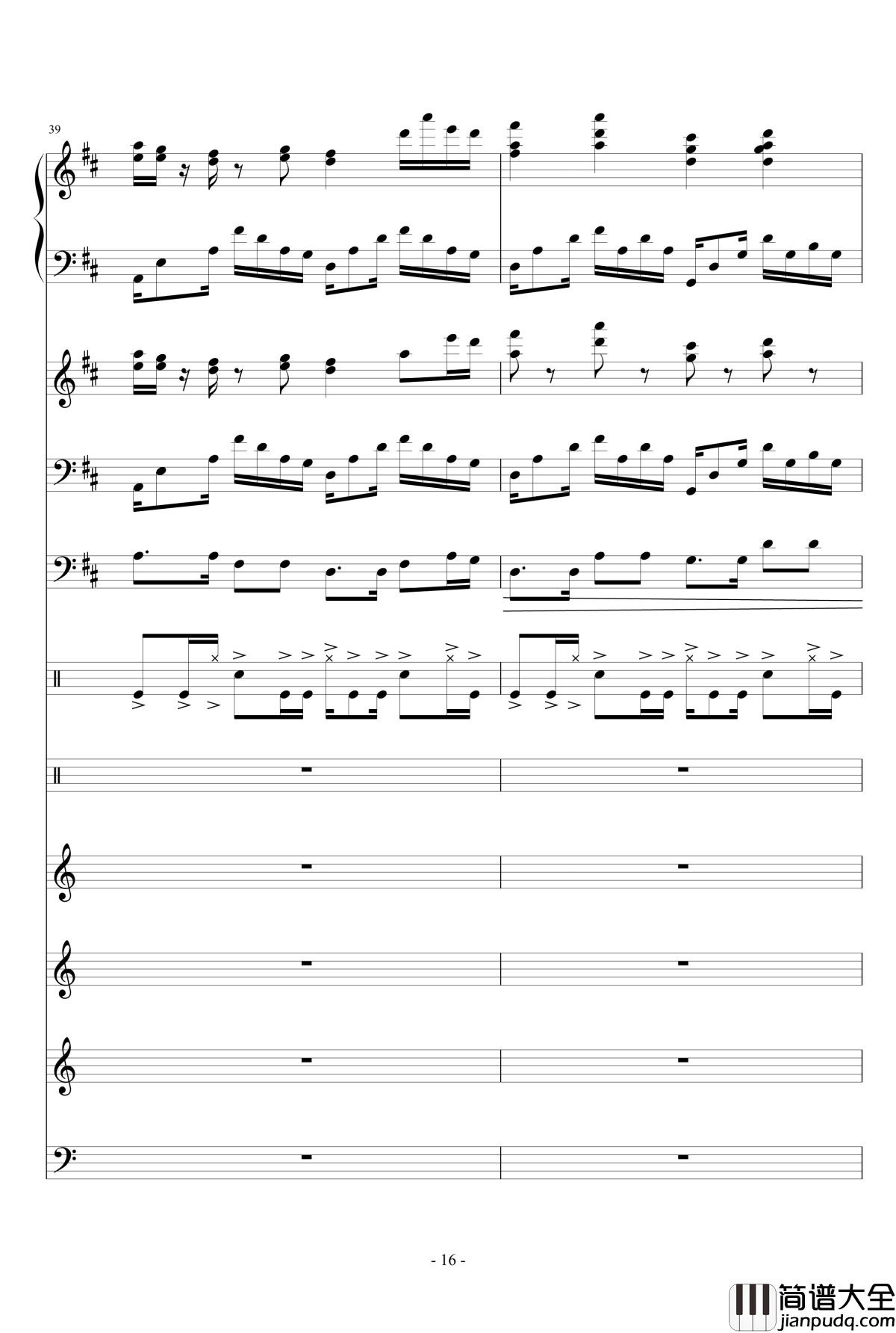 盛秋钢琴谱_落叶的旅行_lujianxiang555