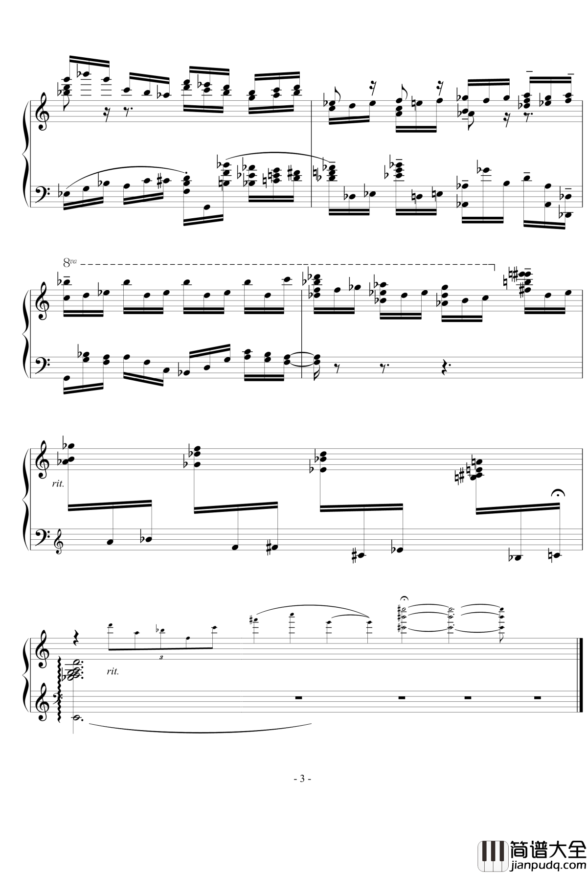 吉格舞曲钢琴谱_流行追梦人