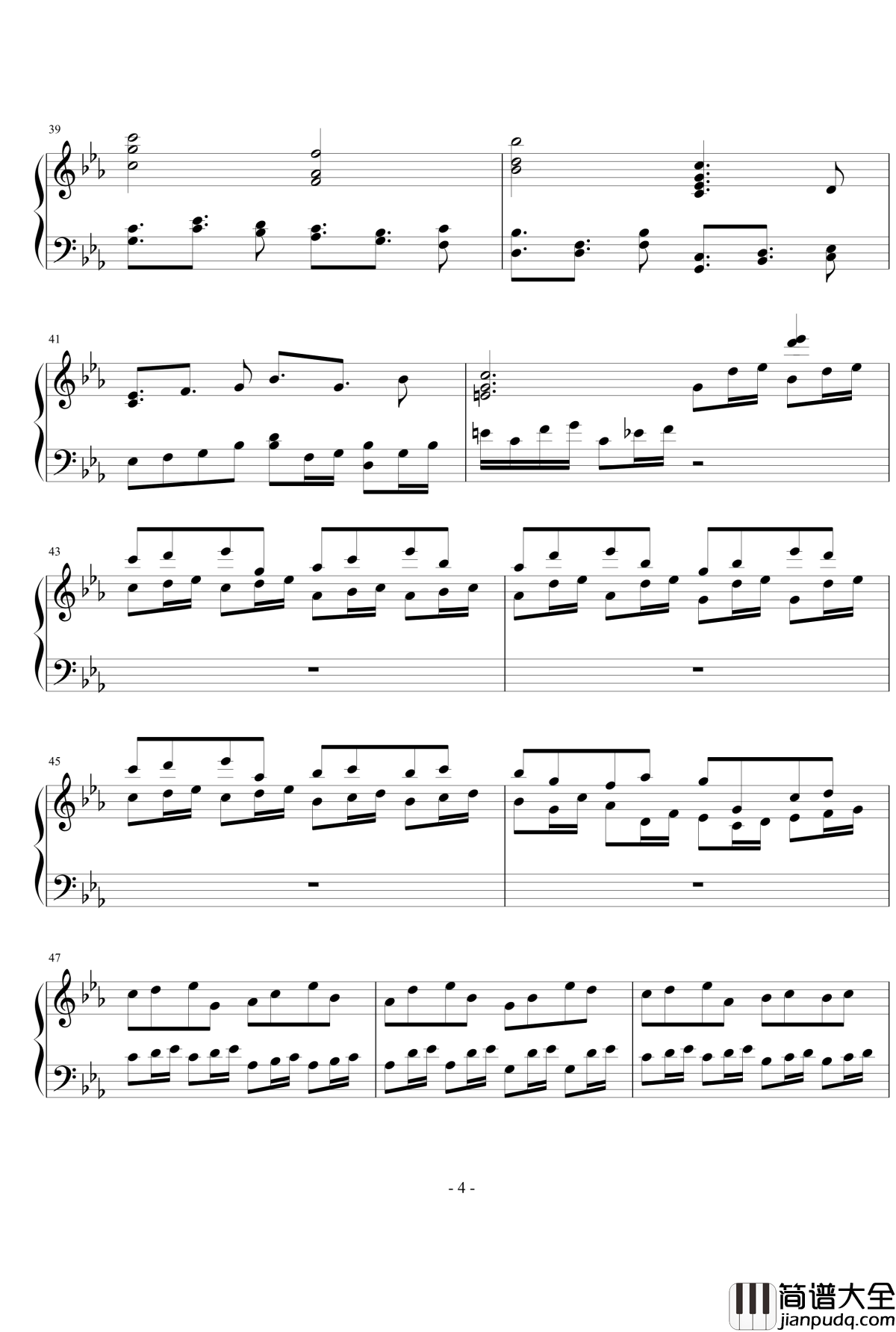 假如烈火是冰冷的钢琴谱_西月啼