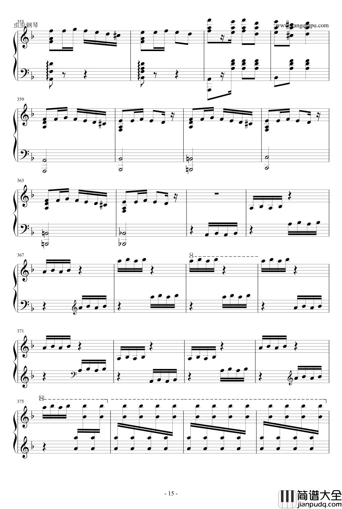 死之舞钢琴谱_双手改编_李斯特