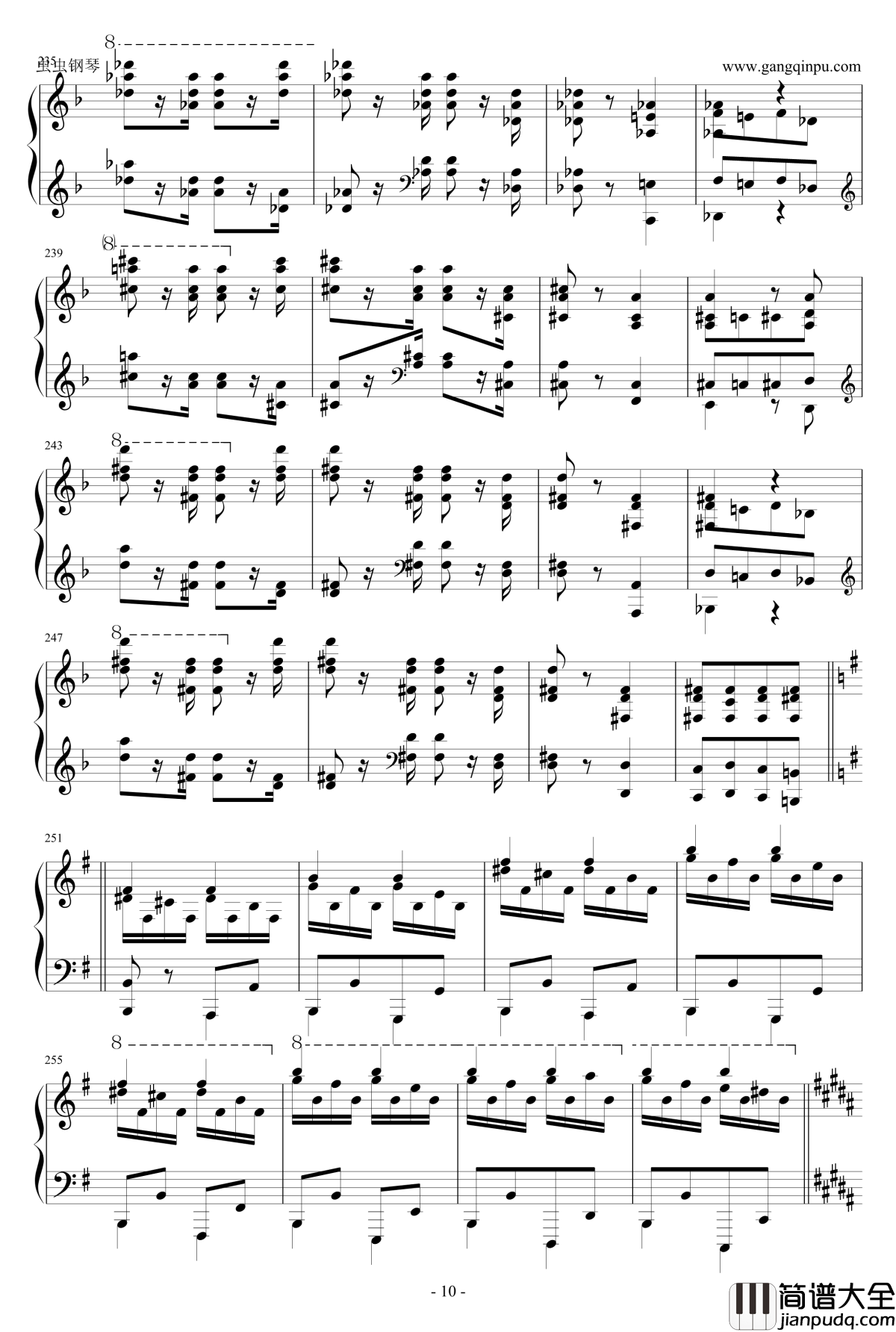 死之舞钢琴谱_双手改编_李斯特