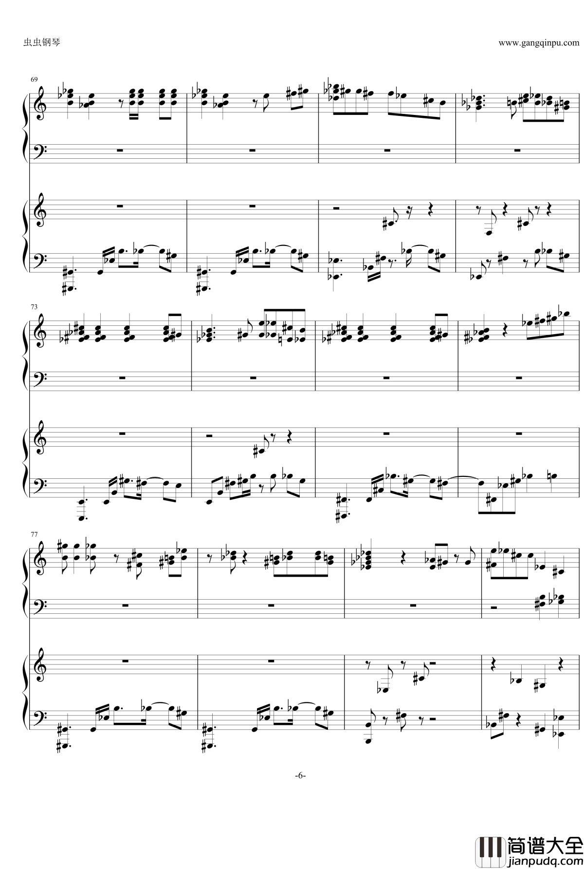 月光钢琴谱_moonlight_EXO