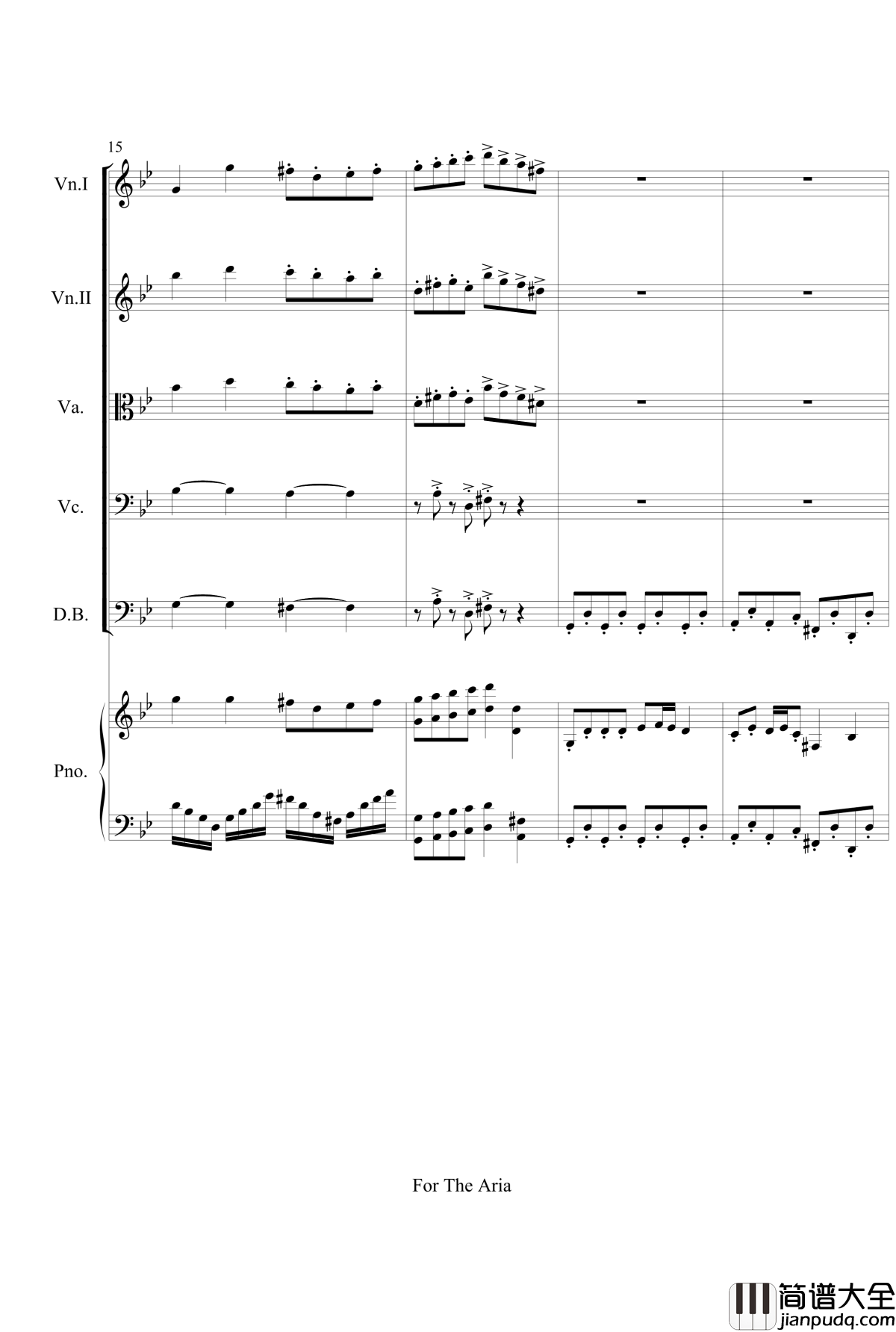 For_The_Aria钢琴谱_gyf513