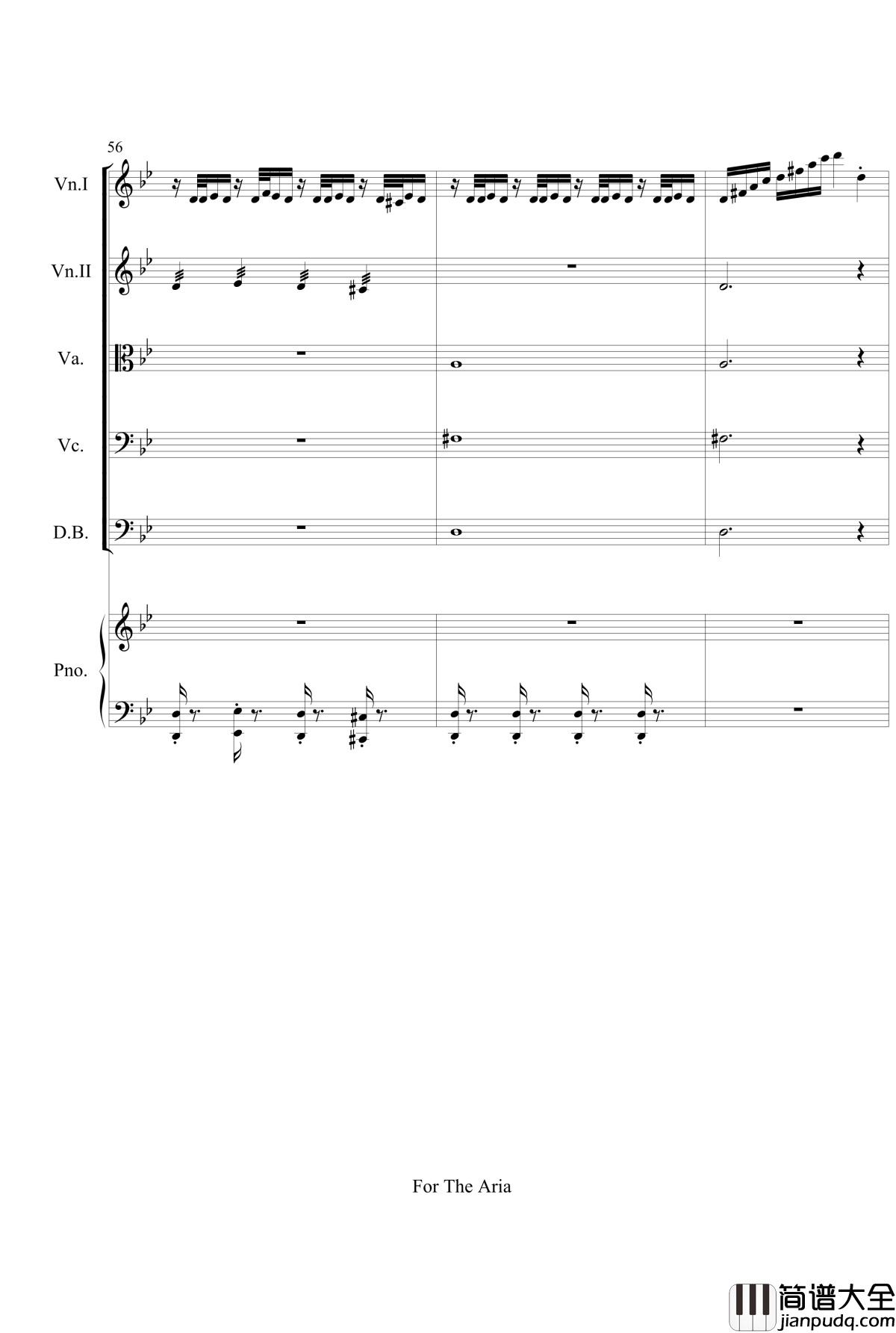 For_The_Aria钢琴谱_gyf513