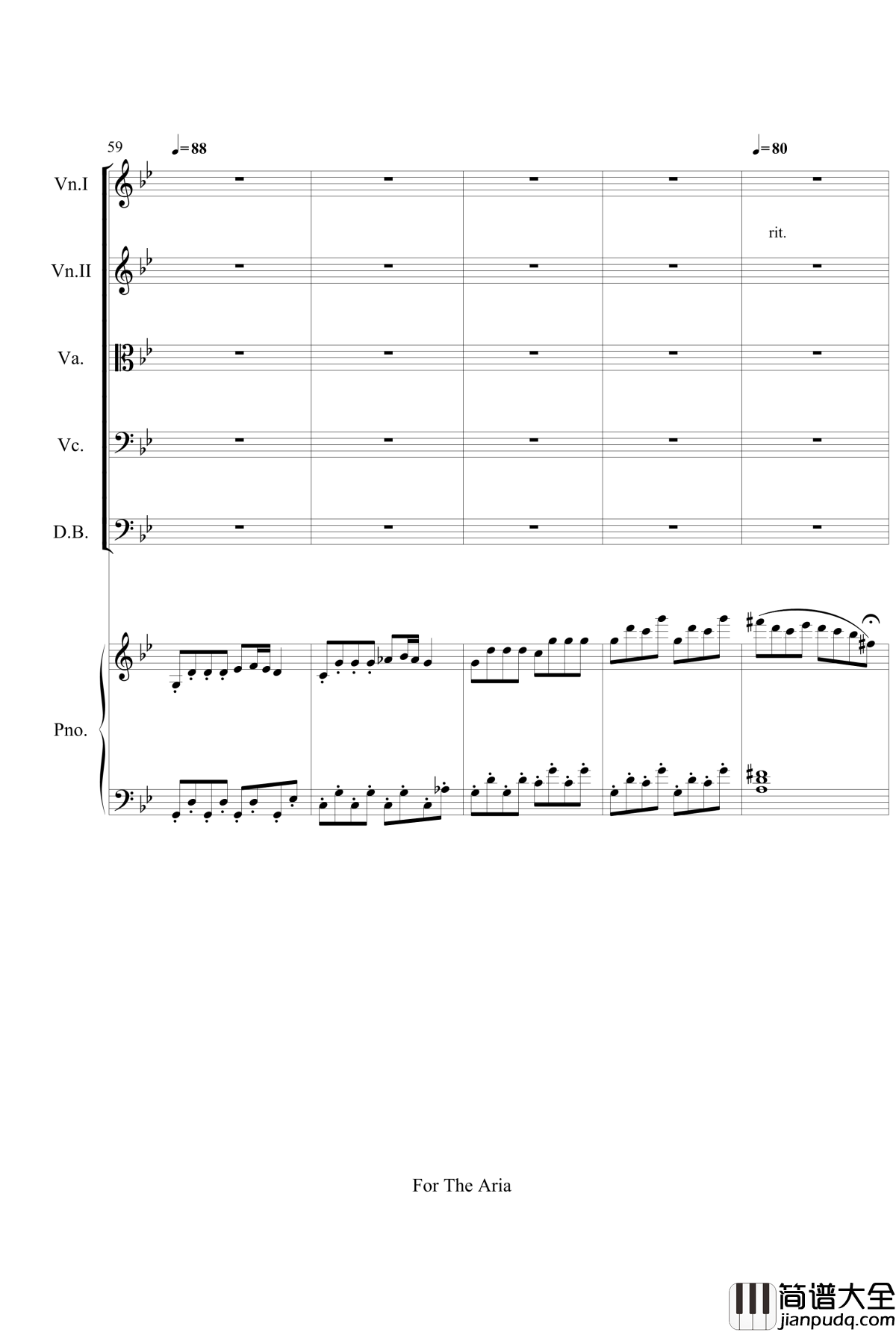For_The_Aria钢琴谱_gyf513