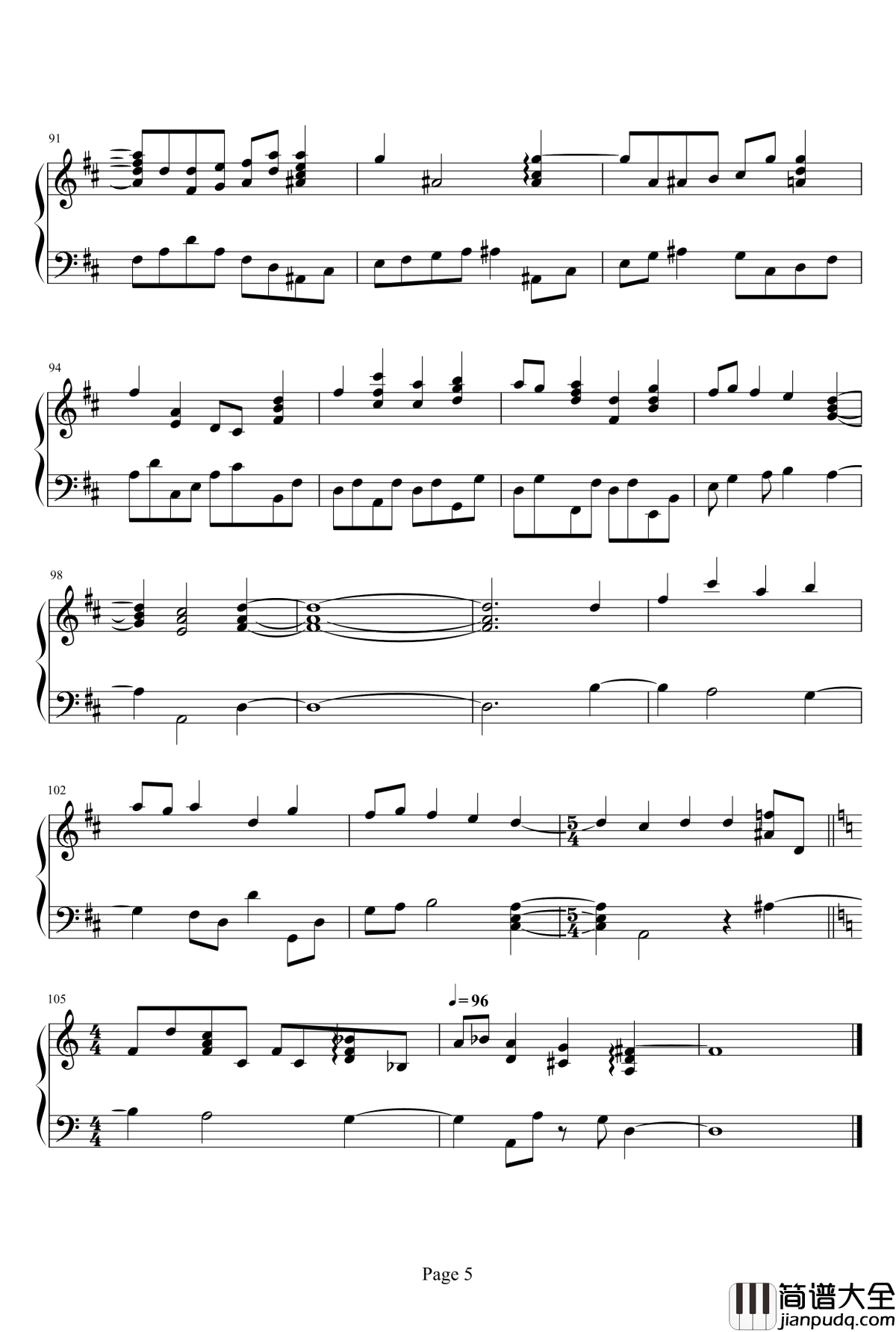 玻璃鞋钢琴谱_郑秀文