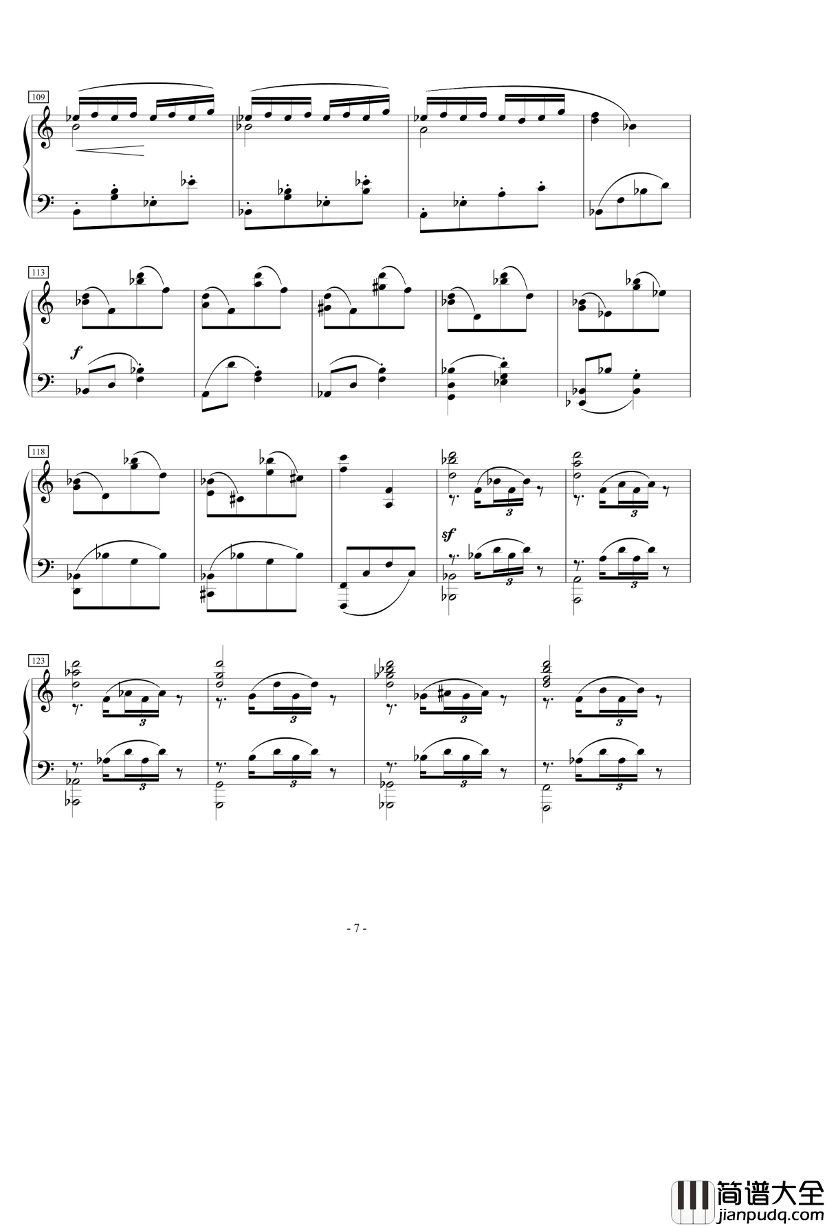 A大调叙事曲钢琴谱_yutianyue126