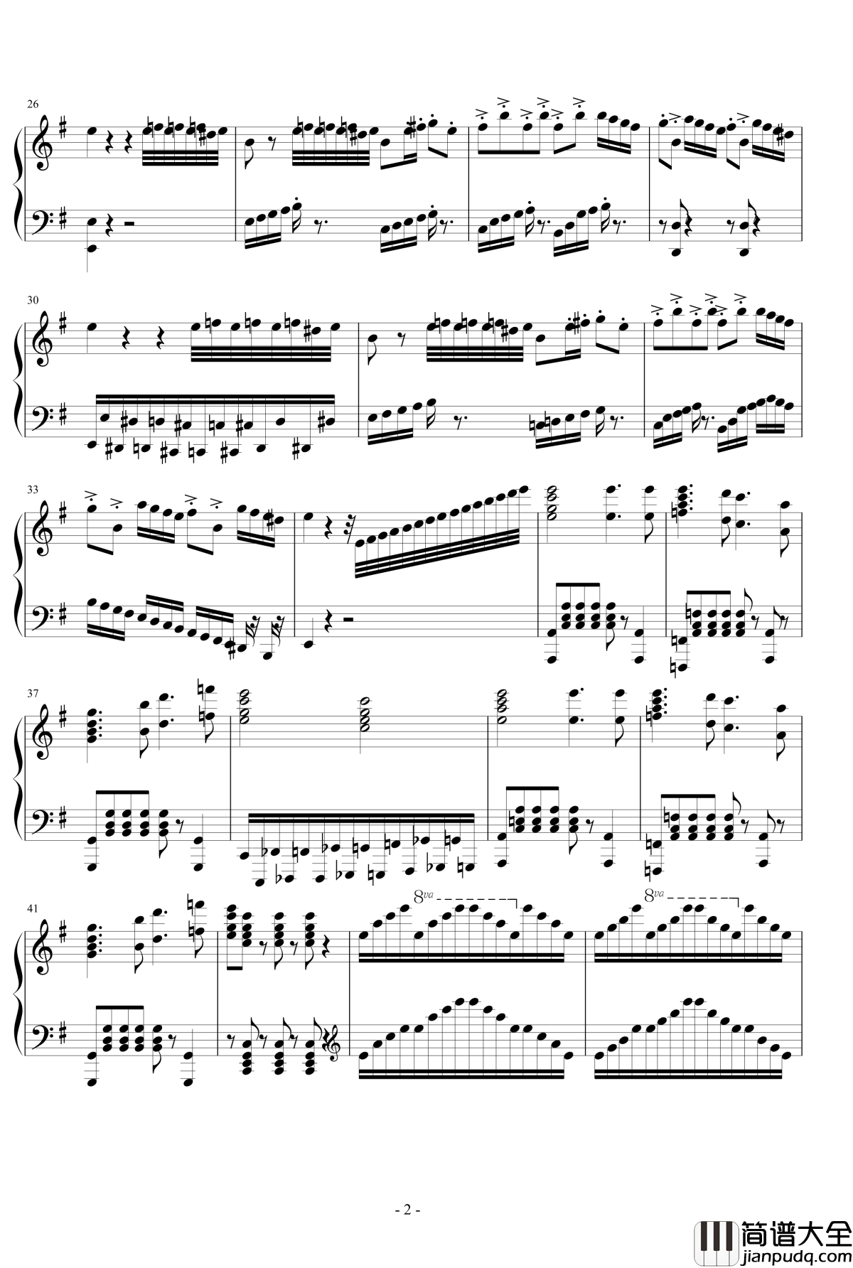 The_Gypsy_Maid钢琴谱_吉普赛女郎_马克西姆_Maksim·Mrvica