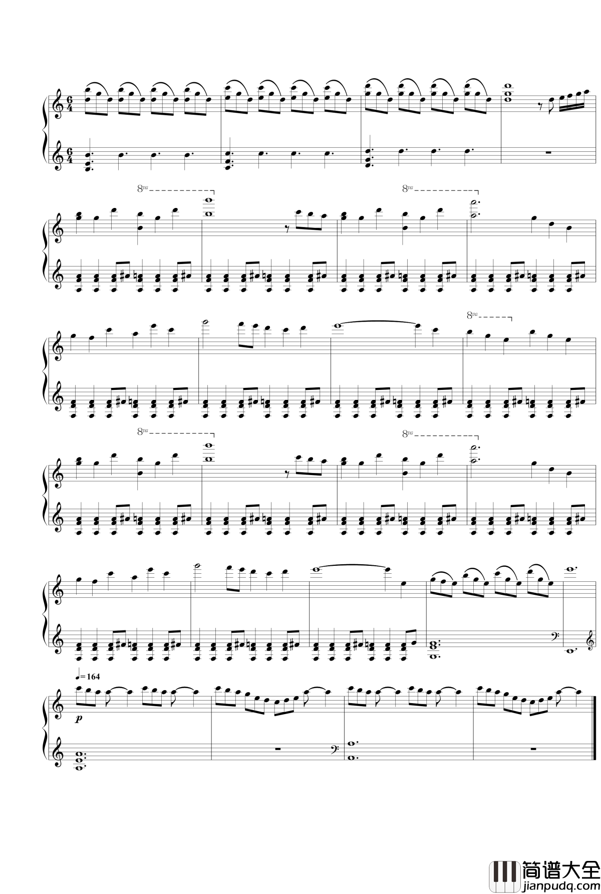 _Beautiful_Bones钢琴谱_樱子小姐的脚下埋着尸体OST