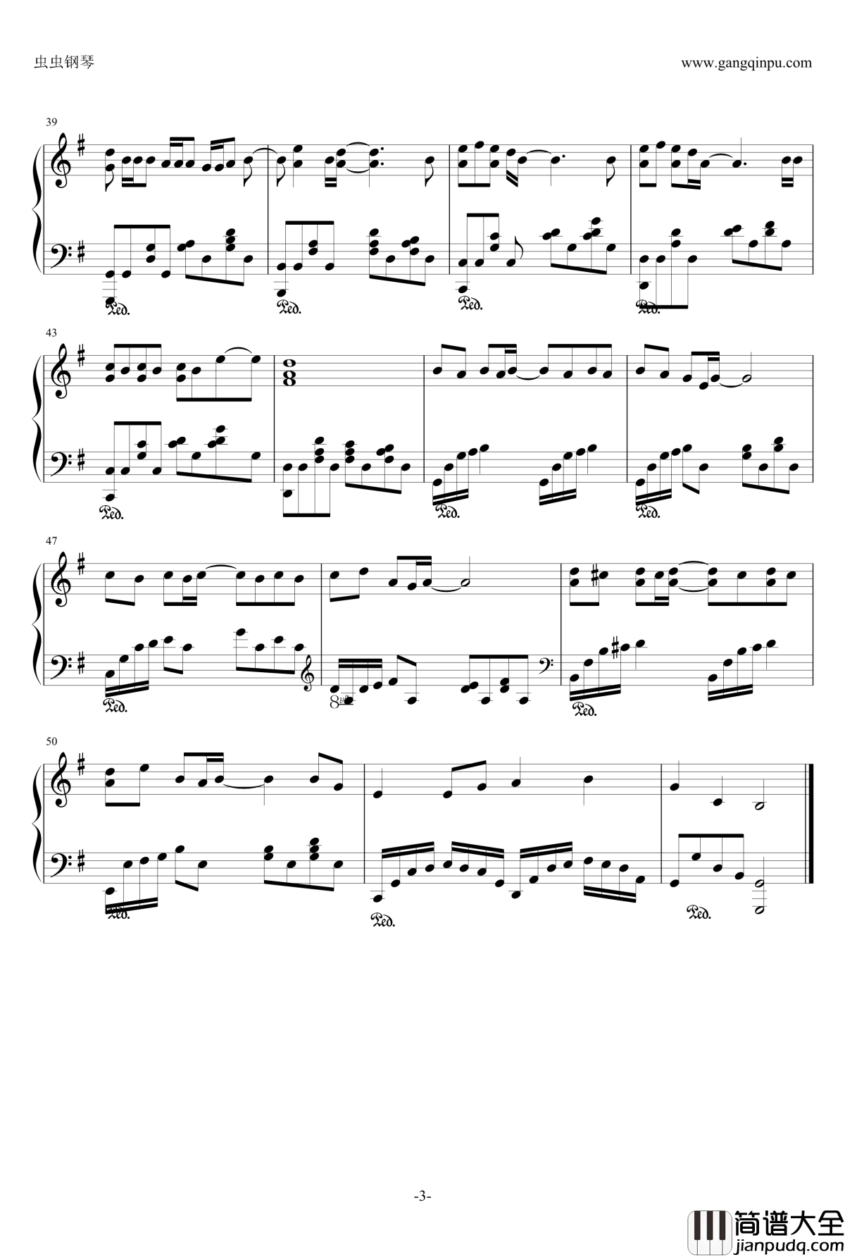 温柔钢琴谱_五月天_LBF