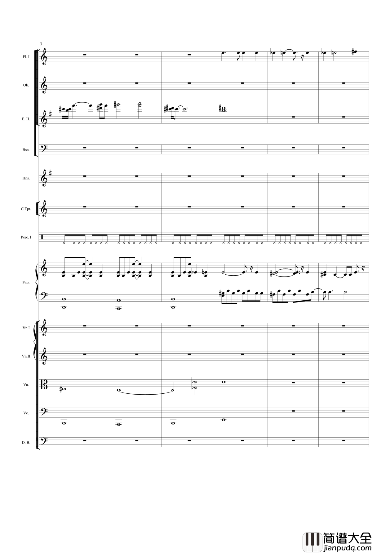 泰坦尼克号主题曲钢琴谱_泰坦尼克