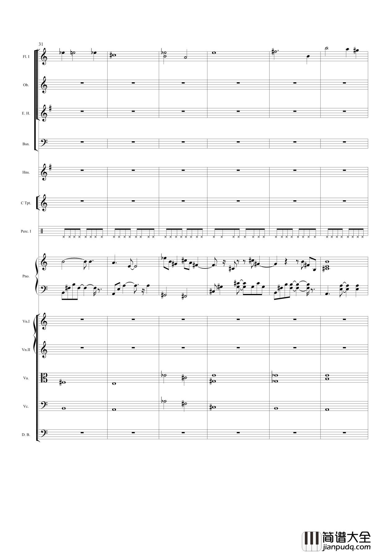 泰坦尼克号主题曲钢琴谱_泰坦尼克