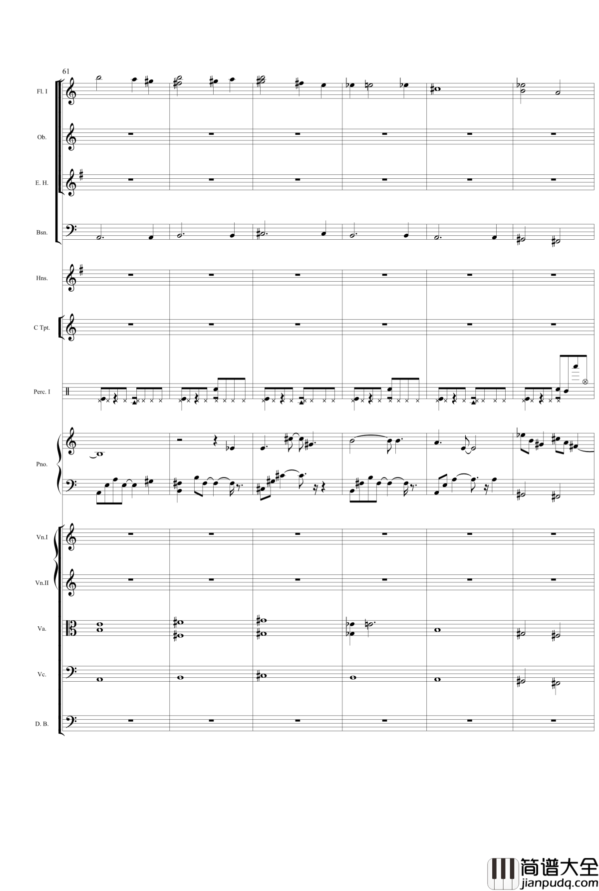 泰坦尼克号主题曲钢琴谱_泰坦尼克