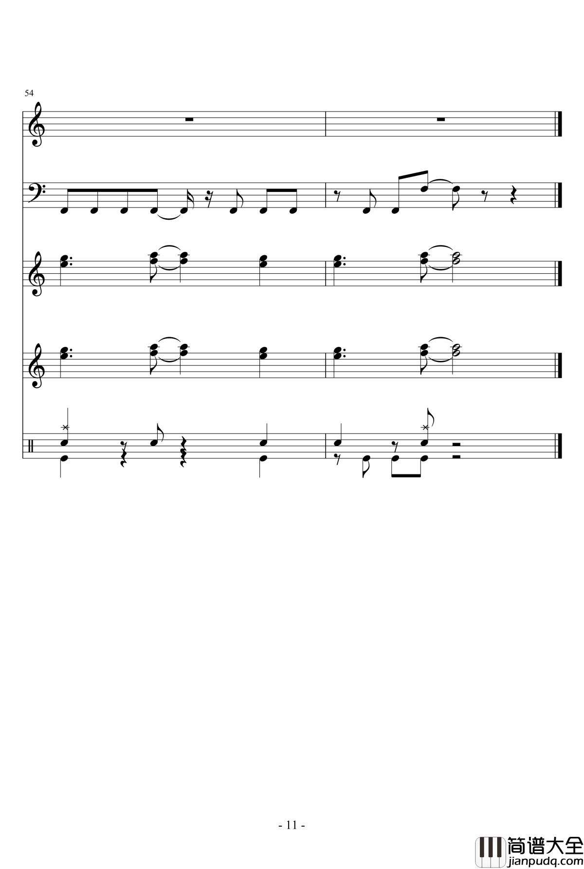 Slamdunk_Opening钢琴谱_灌篮高手主题曲总谱_樱木花道