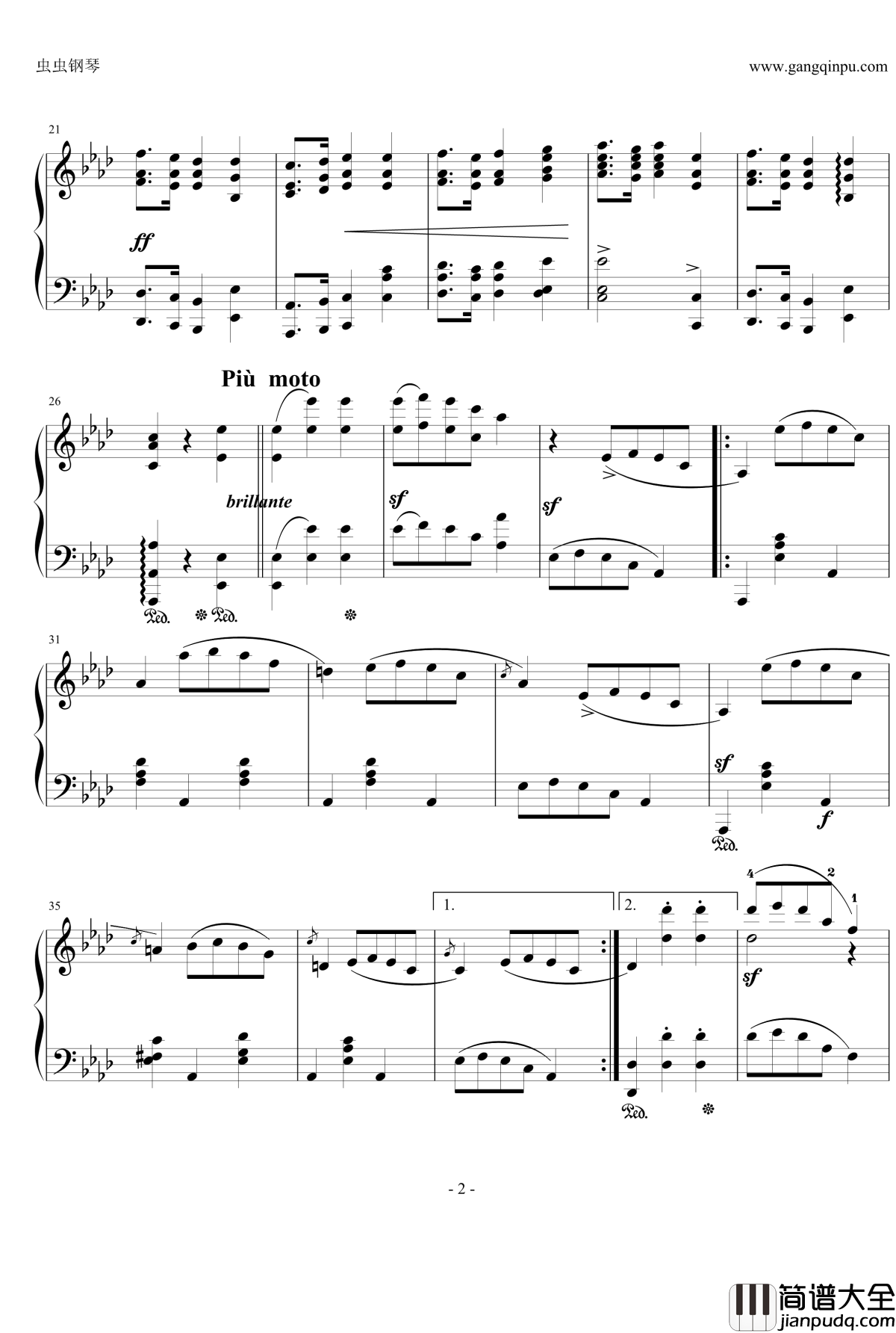 狂欢节钢琴谱_之前奏_舒曼