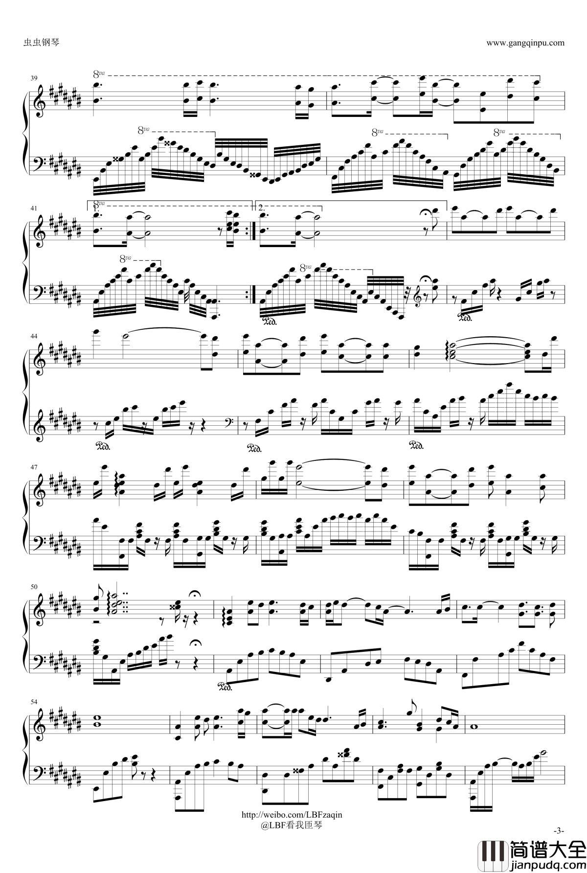 画江湖之不良人ED钢琴谱_LBF_画江湖之不良人