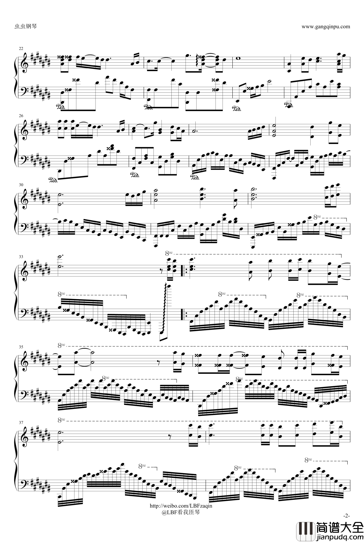 画江湖之不良人ED钢琴谱_LBF_画江湖之不良人