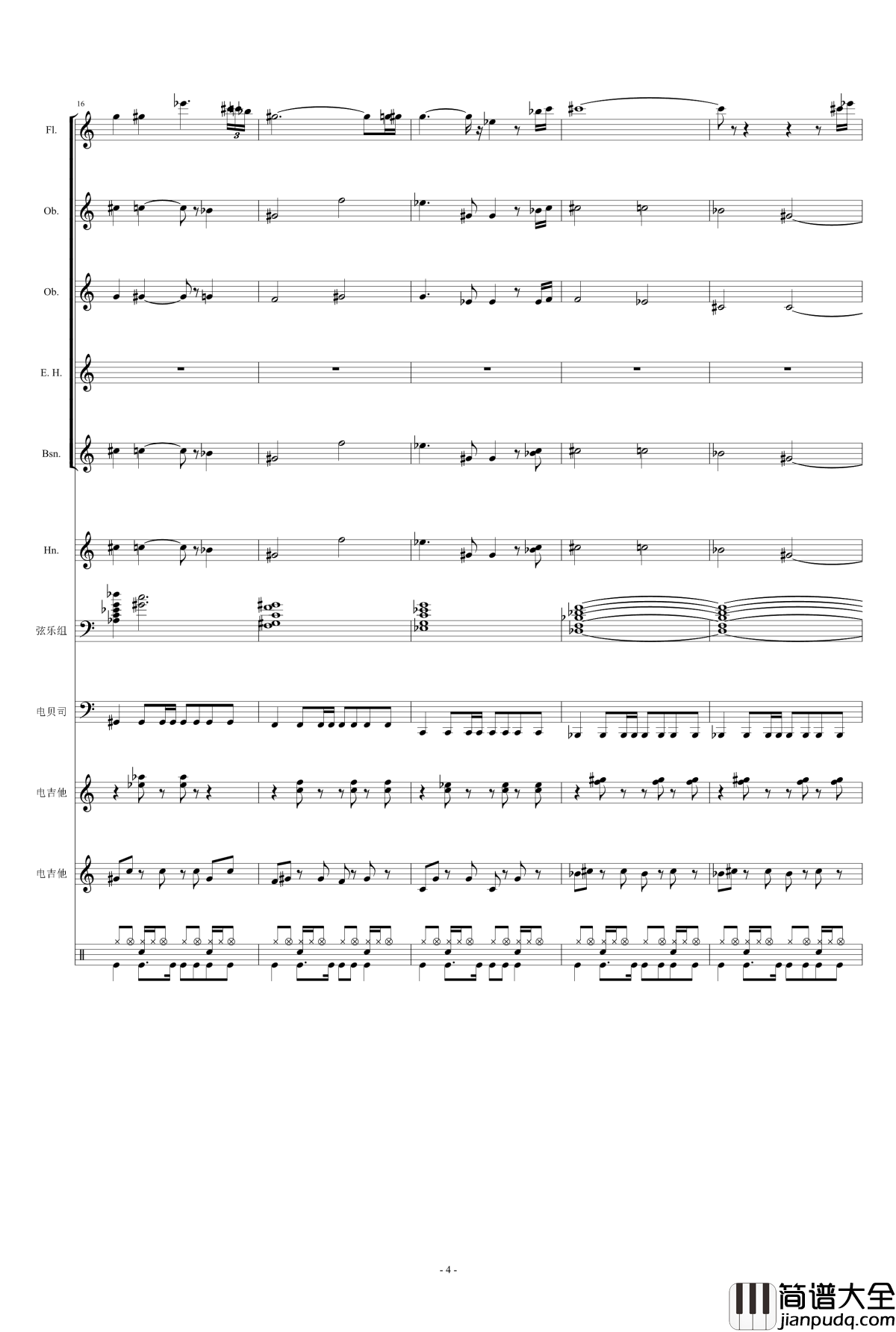 麻美主题钢琴谱总谱_巴麻美