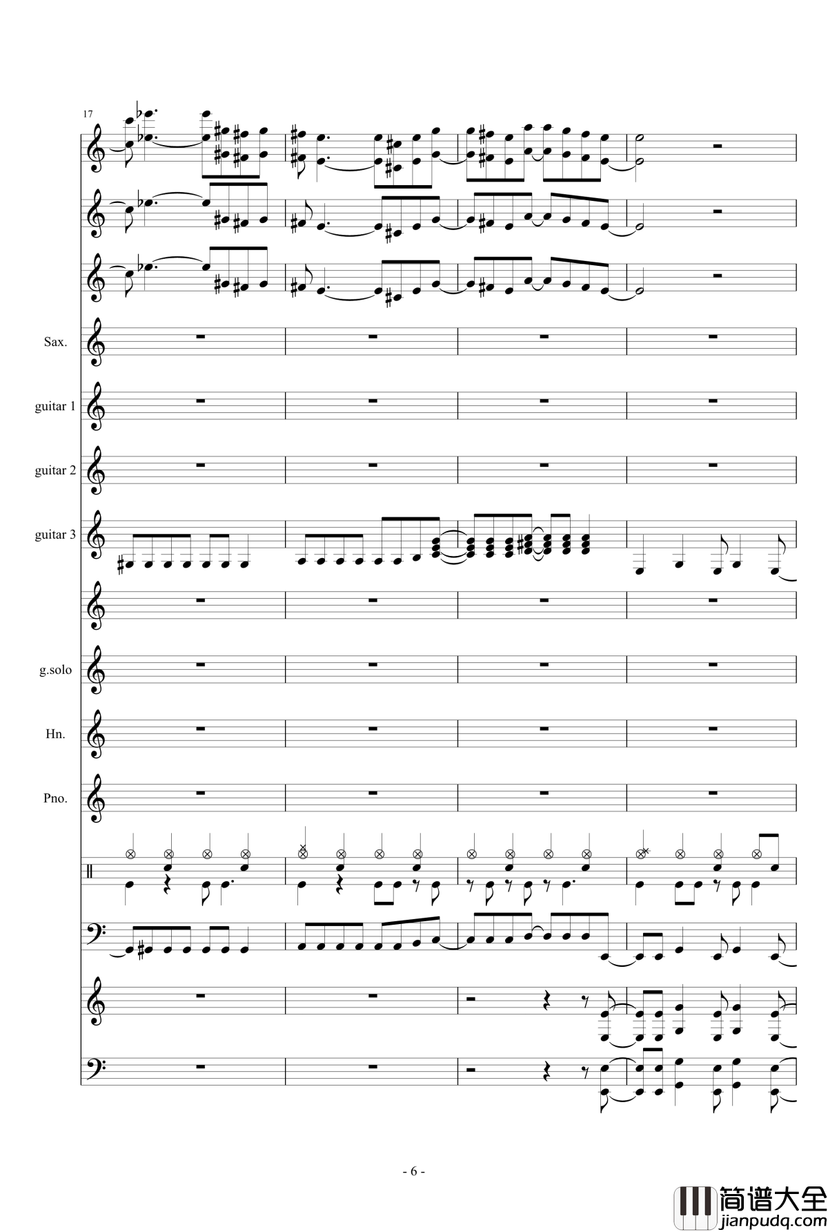 数码宝贝主题钢琴谱曲_总谱