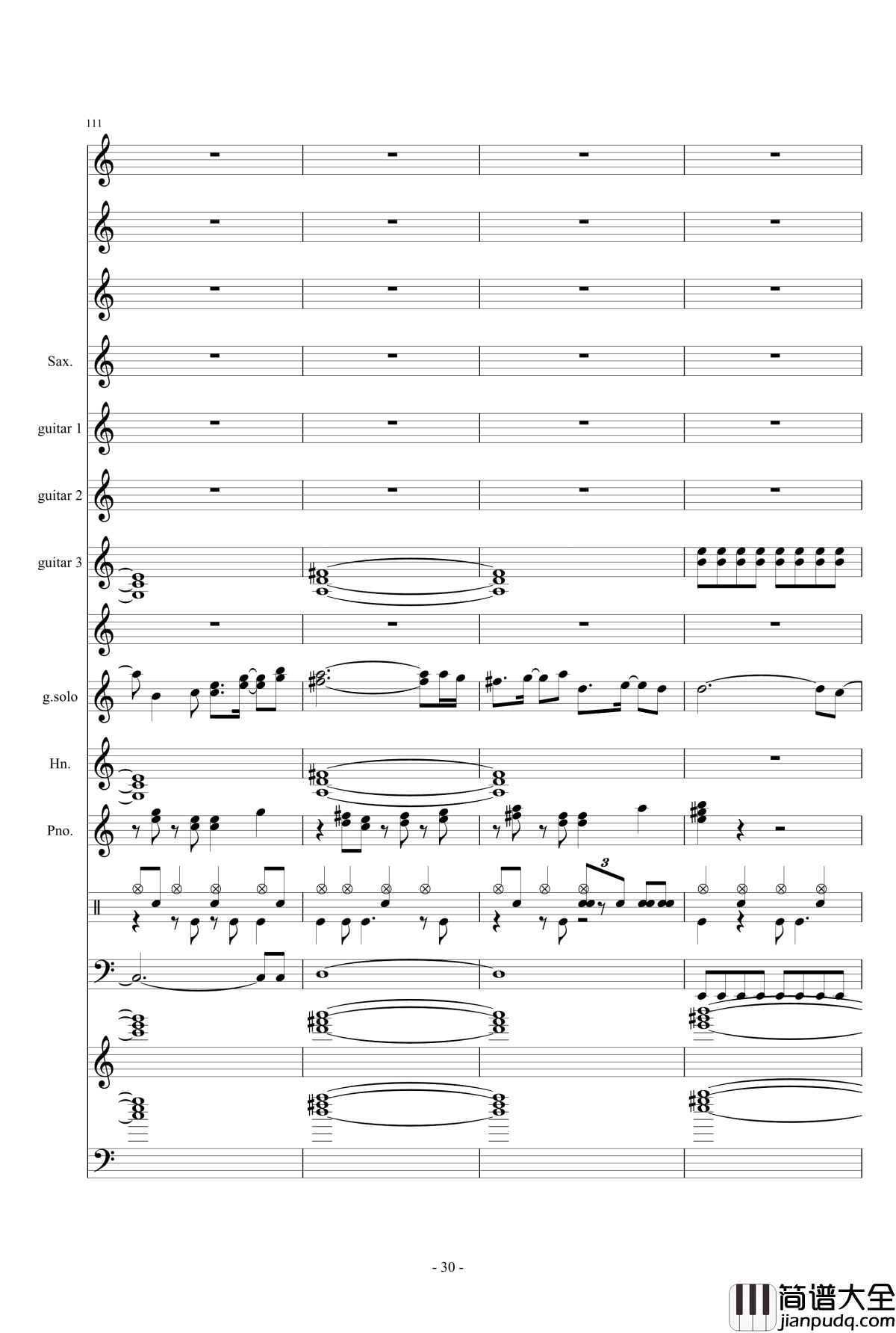 数码宝贝主题钢琴谱曲_总谱