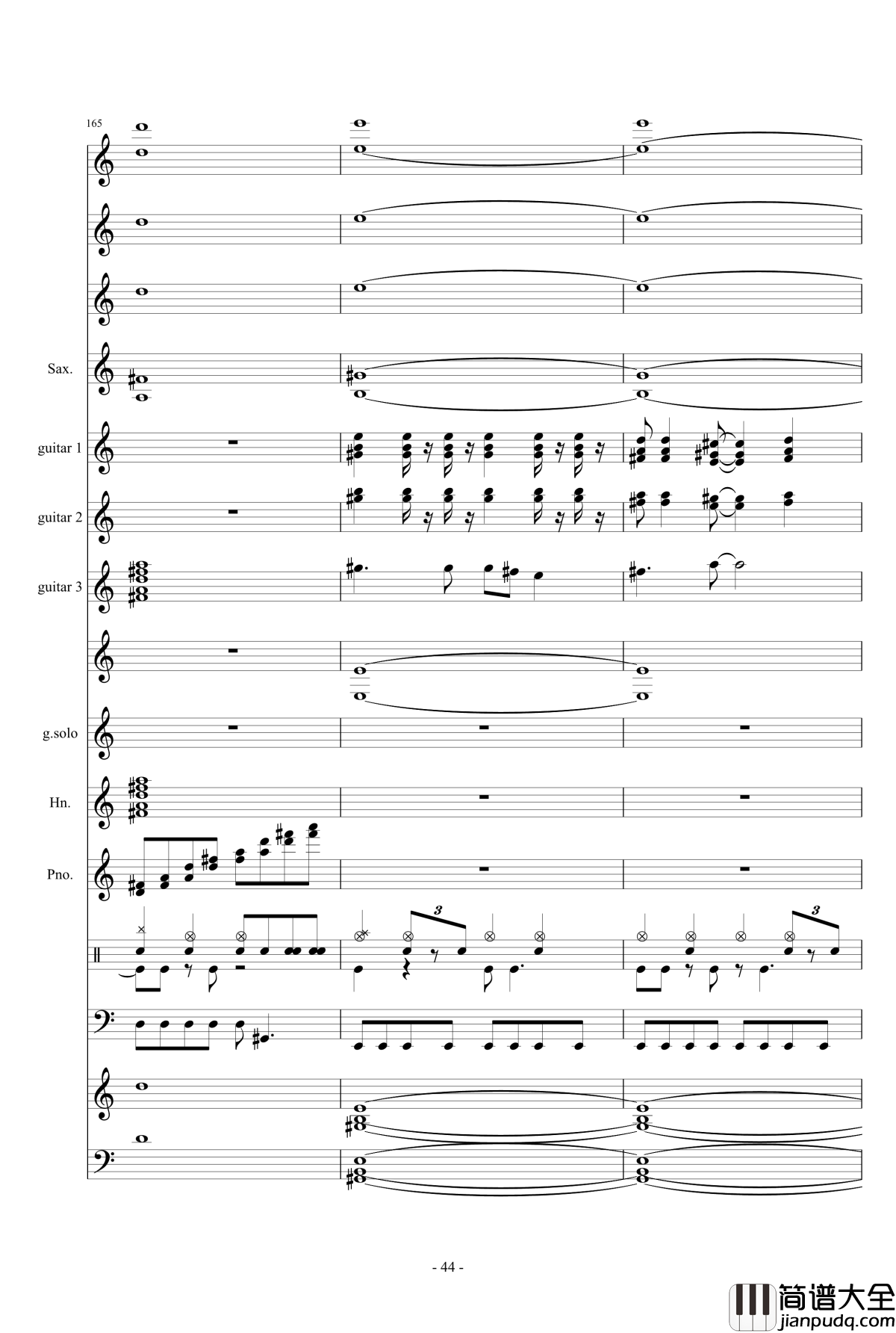 数码宝贝主题钢琴谱曲_总谱