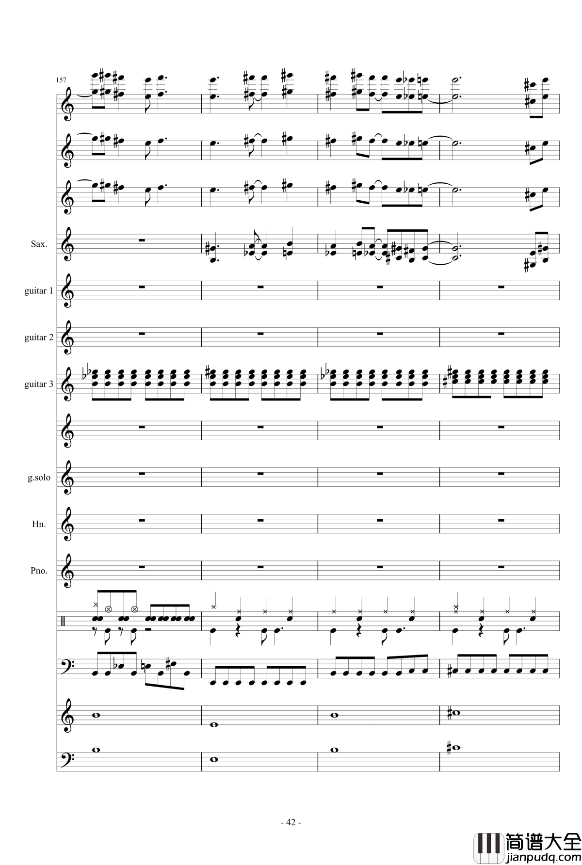 数码宝贝主题钢琴谱曲_总谱