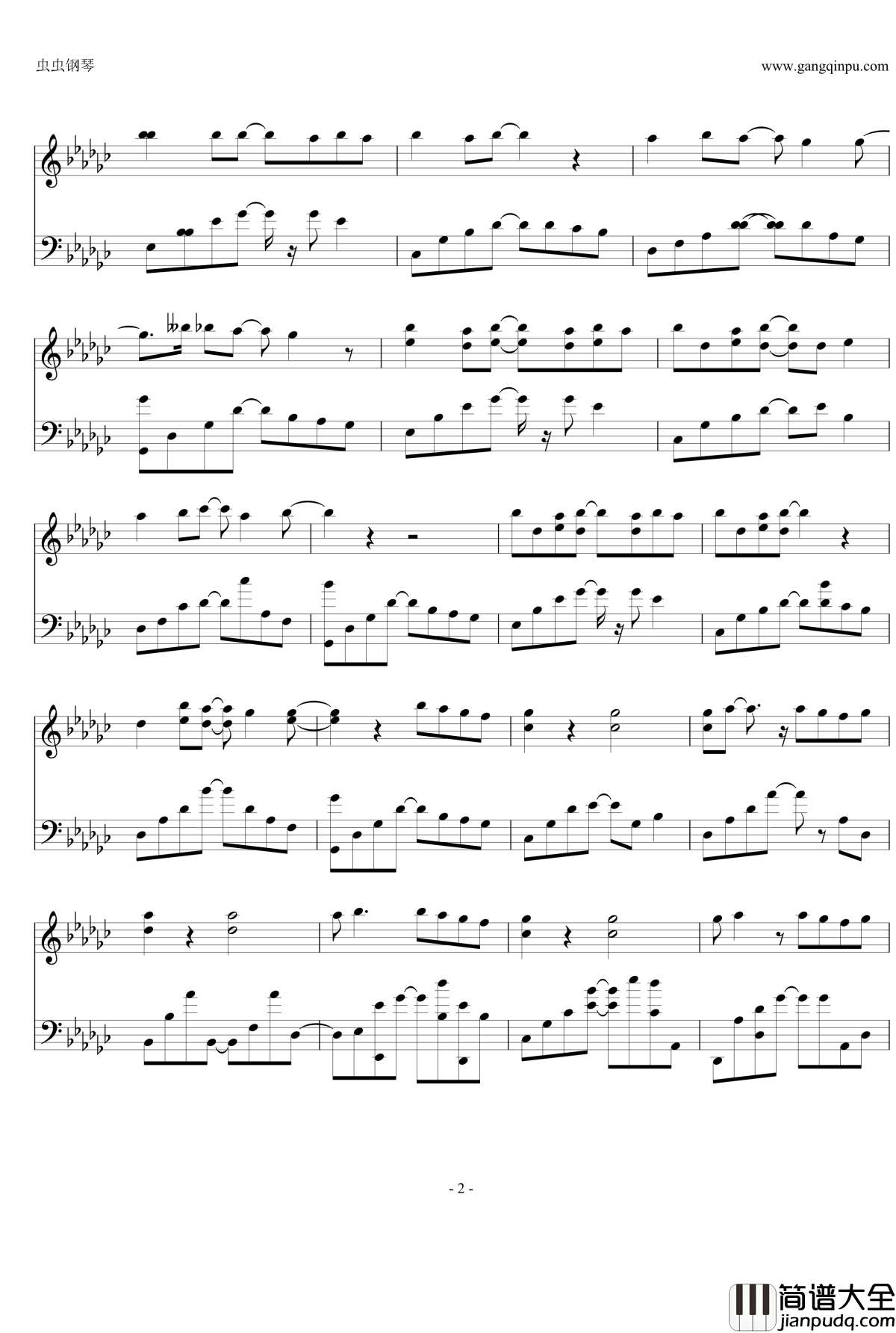 抽离钢琴谱_徐良L