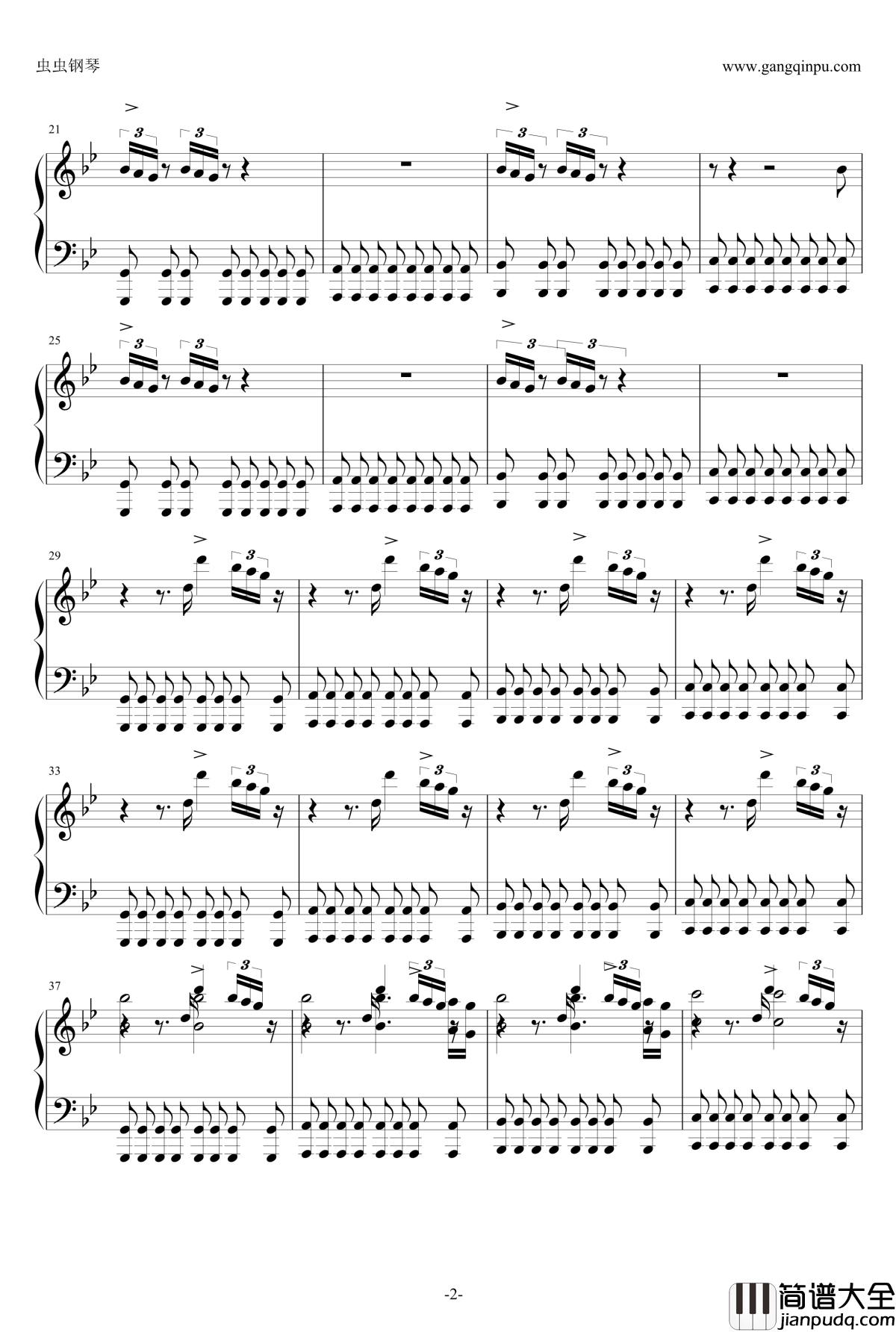 Clubbed_to_Death钢琴谱_电影_黑客帝国_插曲