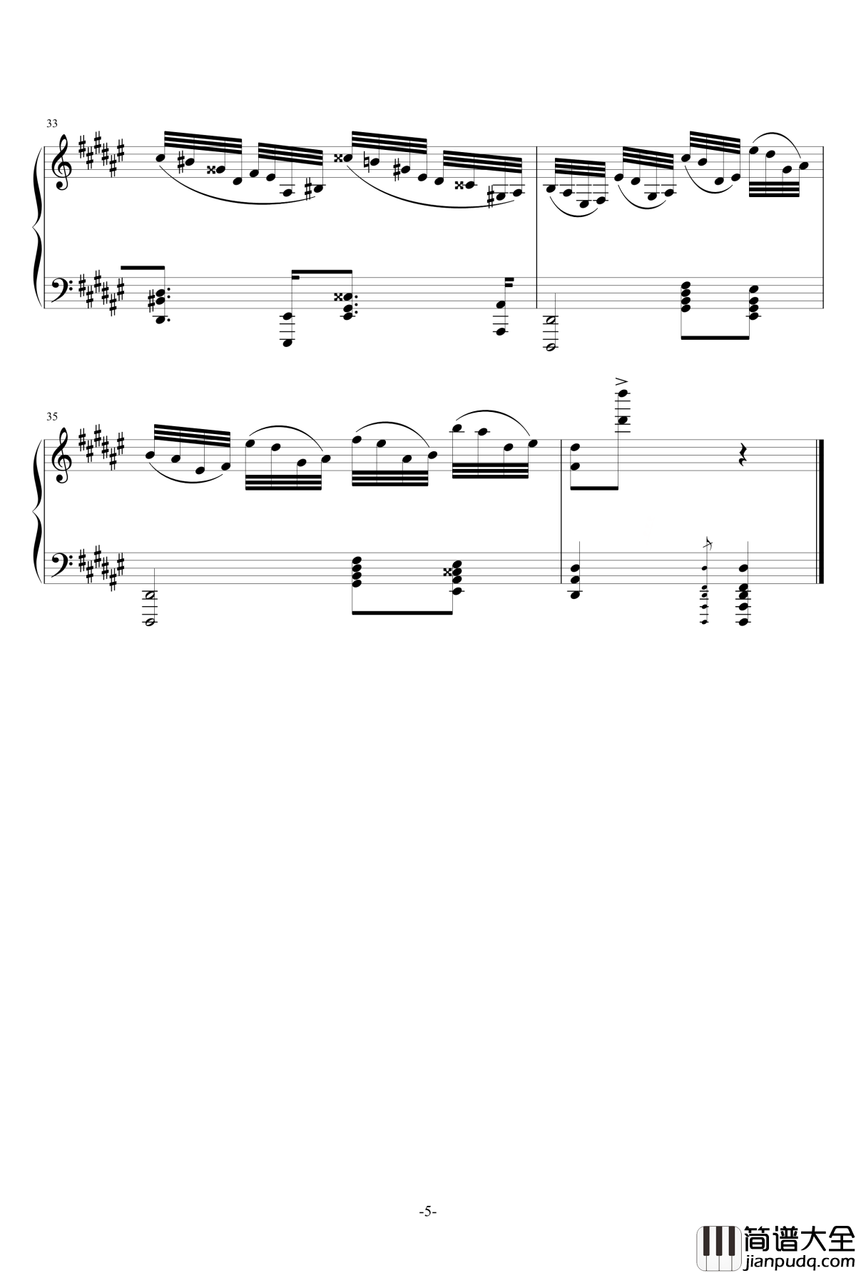 Etude_in_D_sharp_minor钢琴谱_KioooS