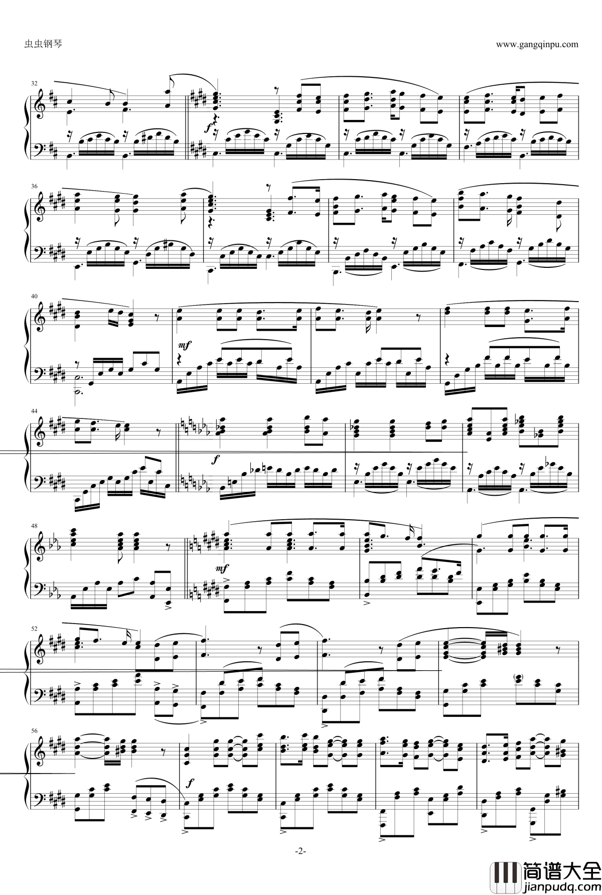 _满天钢琴谱_Fate_Zero_Fate_zero_ED3