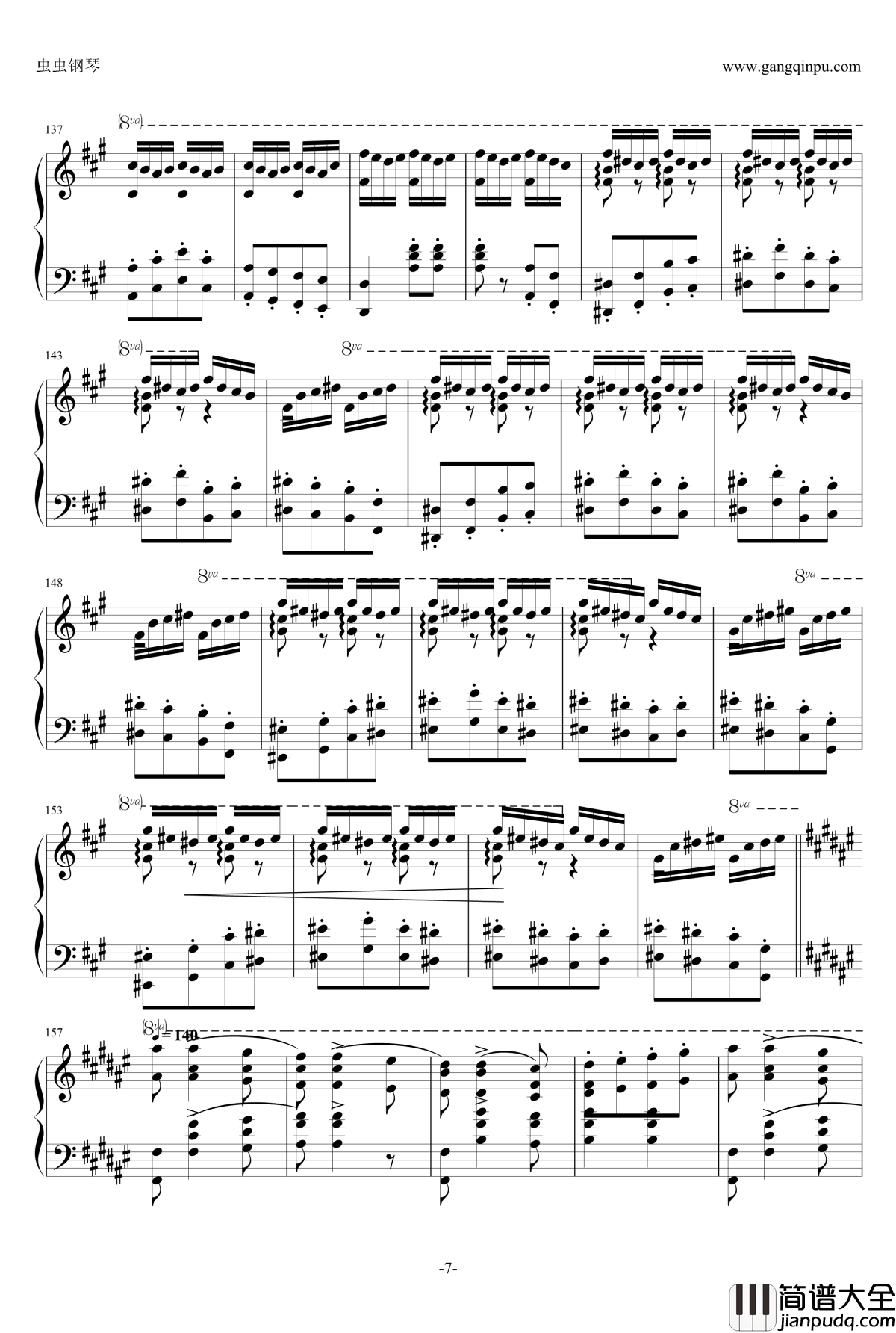 匈牙利狂想曲第16号钢琴谱_李斯特