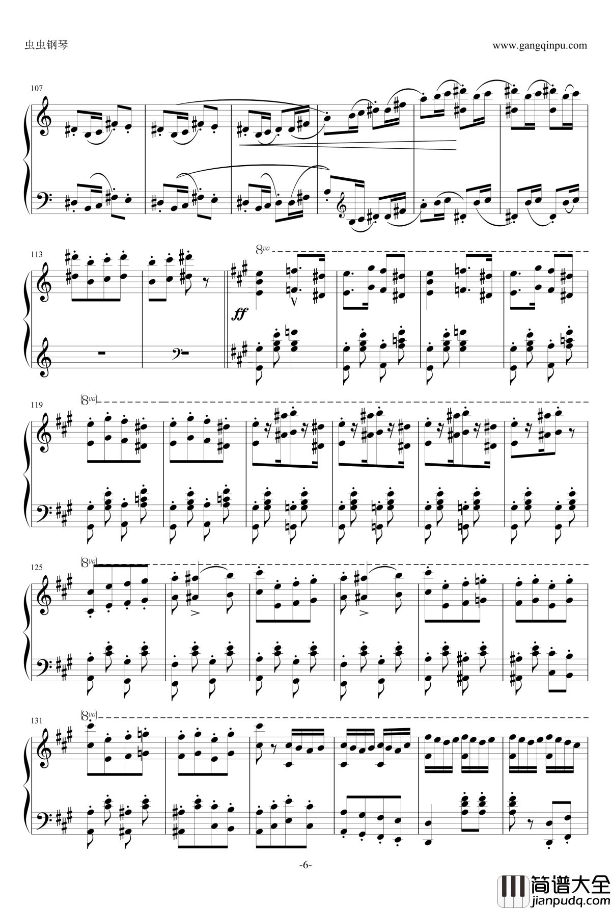 匈牙利狂想曲第16号钢琴谱_李斯特