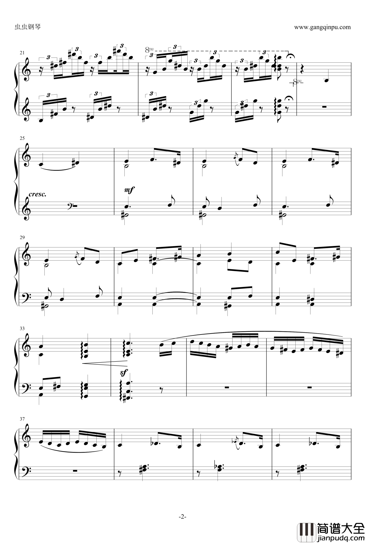 匈牙利狂想曲第16号钢琴谱_李斯特