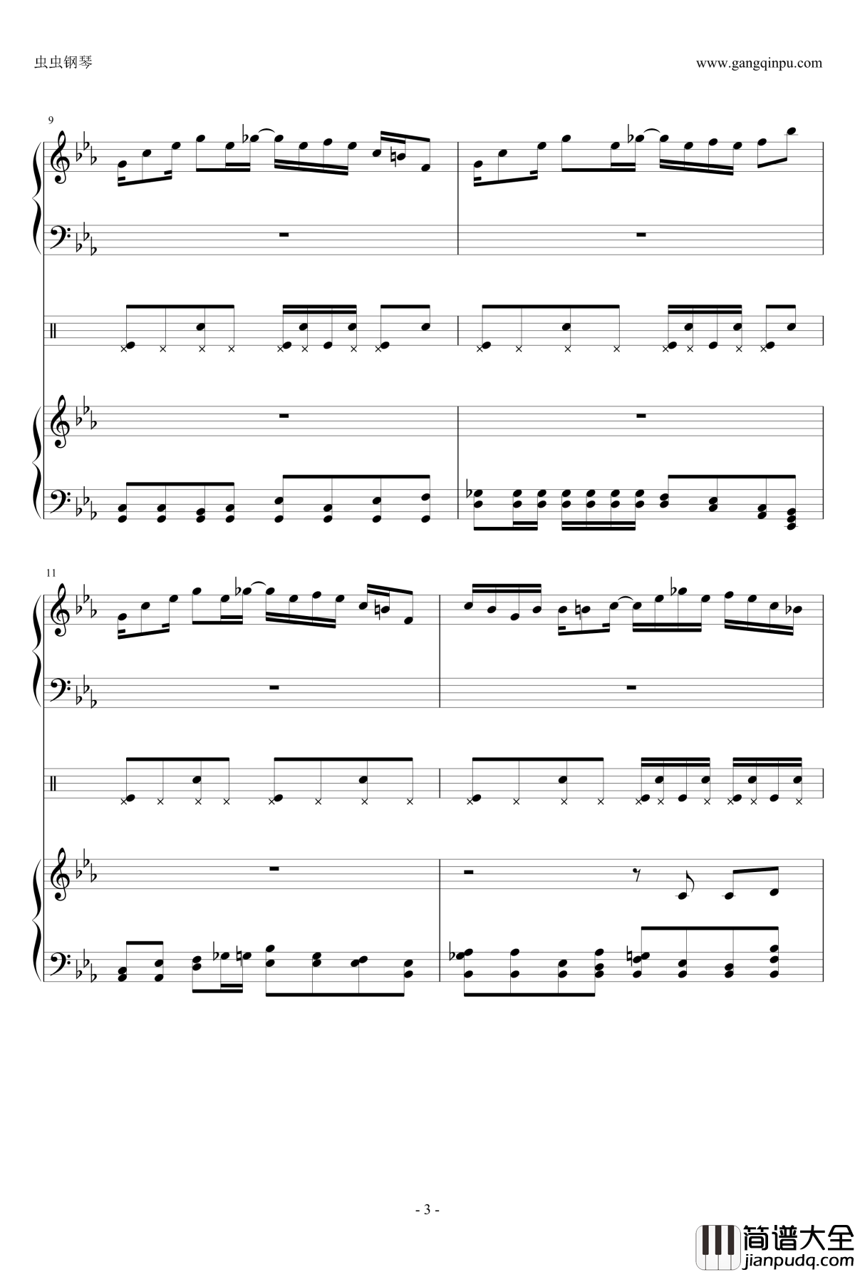 野良神OP钢琴谱