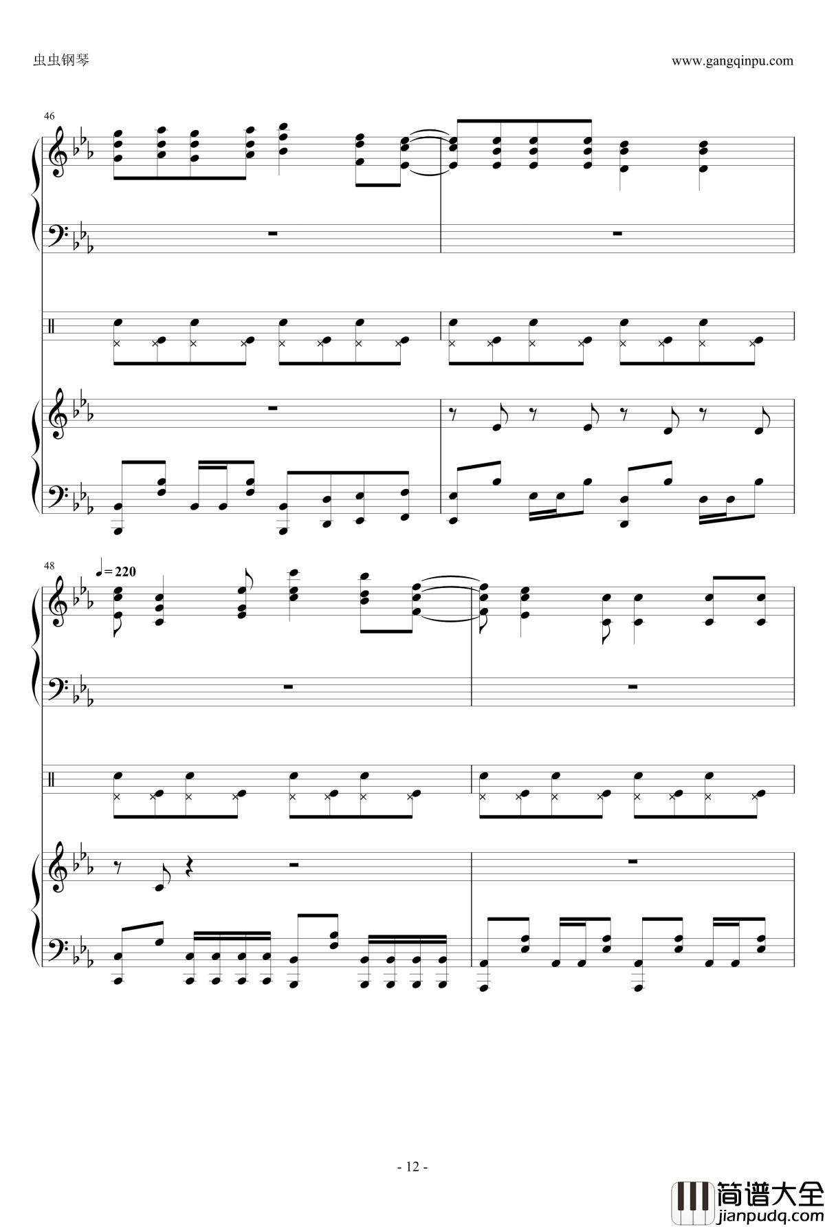 野良神OP钢琴谱