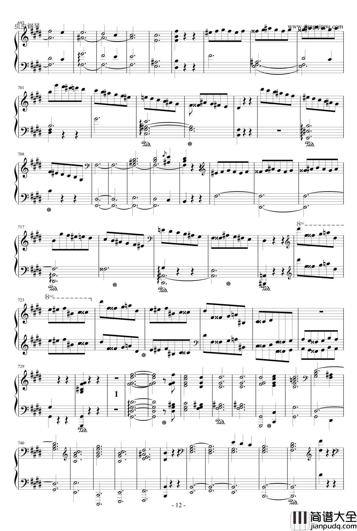 Scherzo_in_E_Major钢琴谱_肖邦E大调谐谑曲_Op.54_chopin