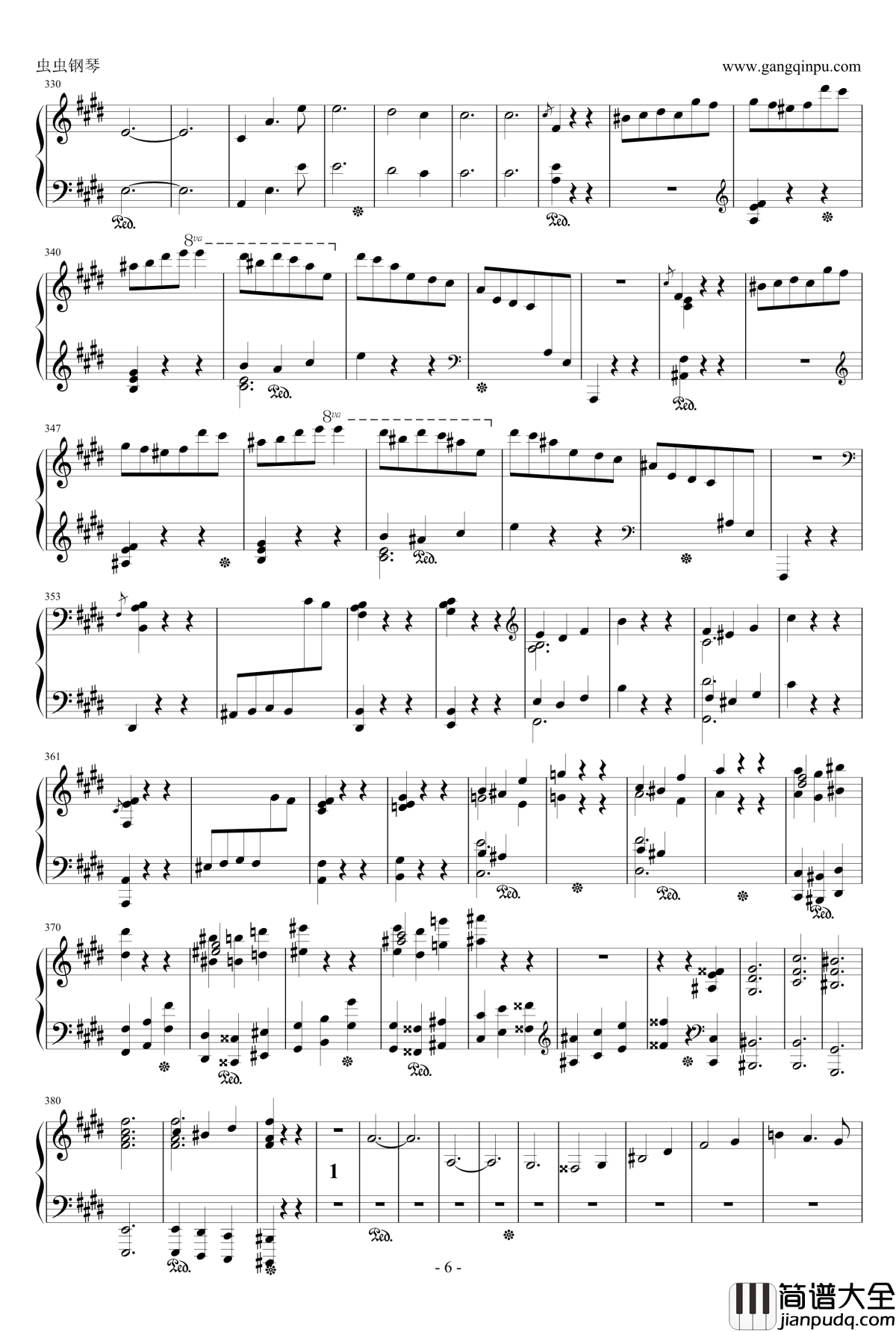 Scherzo_in_E_Major钢琴谱_肖邦E大调谐谑曲_Op.54_chopin