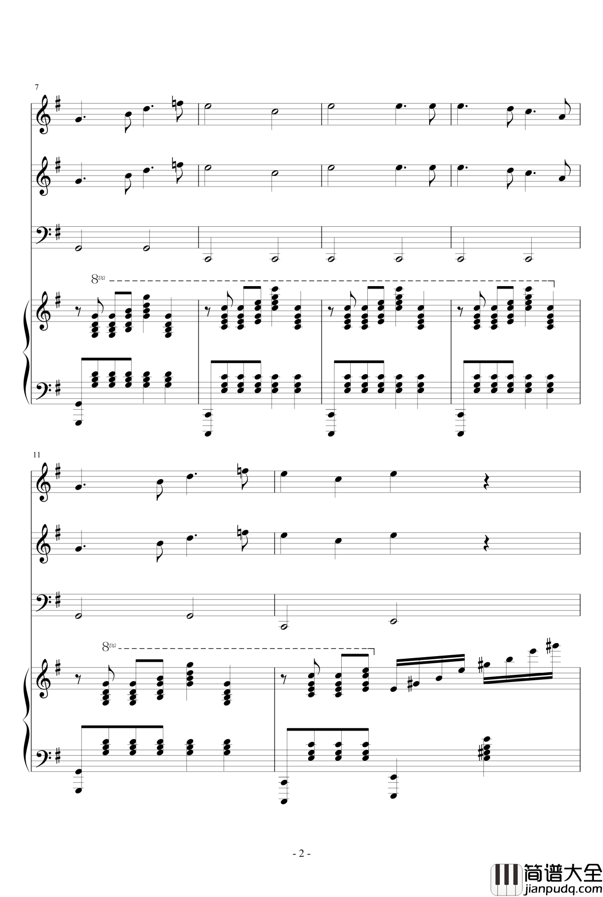 The_Gypsy_Maid钢琴谱_总谱_马克西姆_Maksim·Mrvica