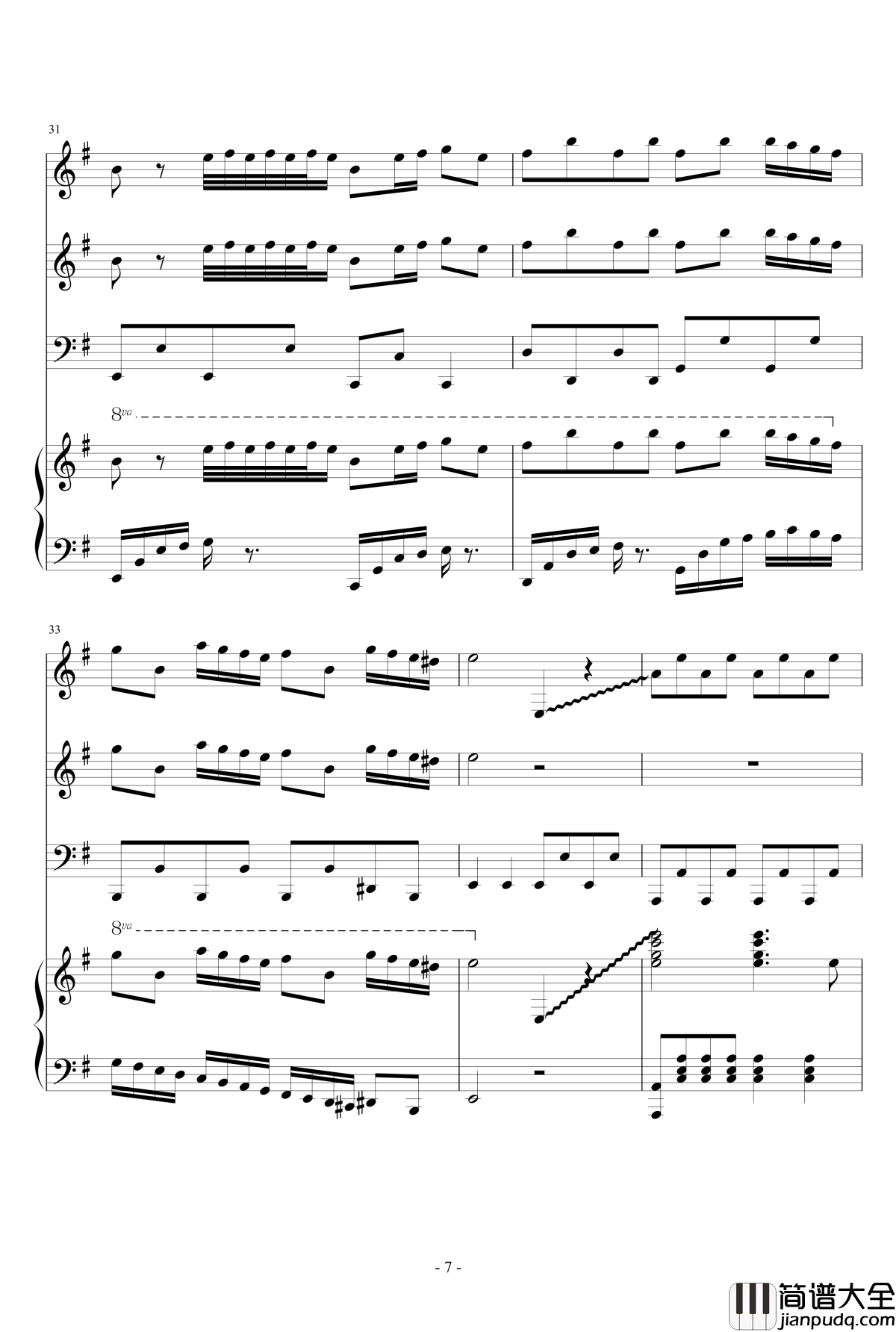 The_Gypsy_Maid钢琴谱_总谱_马克西姆_Maksim·Mrvica