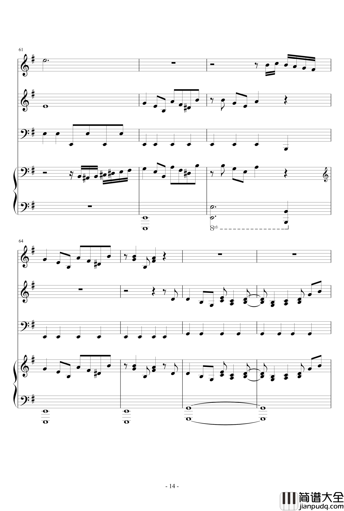 The_Gypsy_Maid钢琴谱_总谱_马克西姆_Maksim·Mrvica