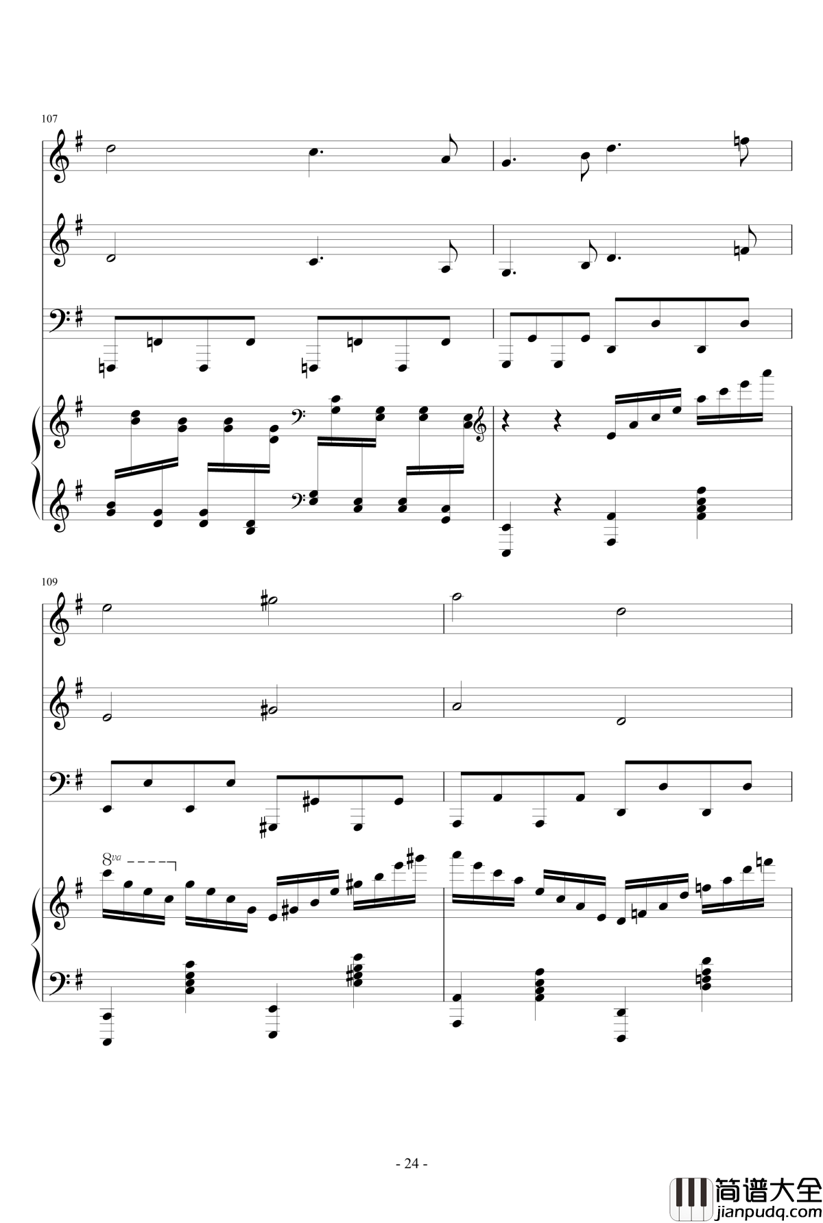 The_Gypsy_Maid钢琴谱_总谱_马克西姆_Maksim·Mrvica