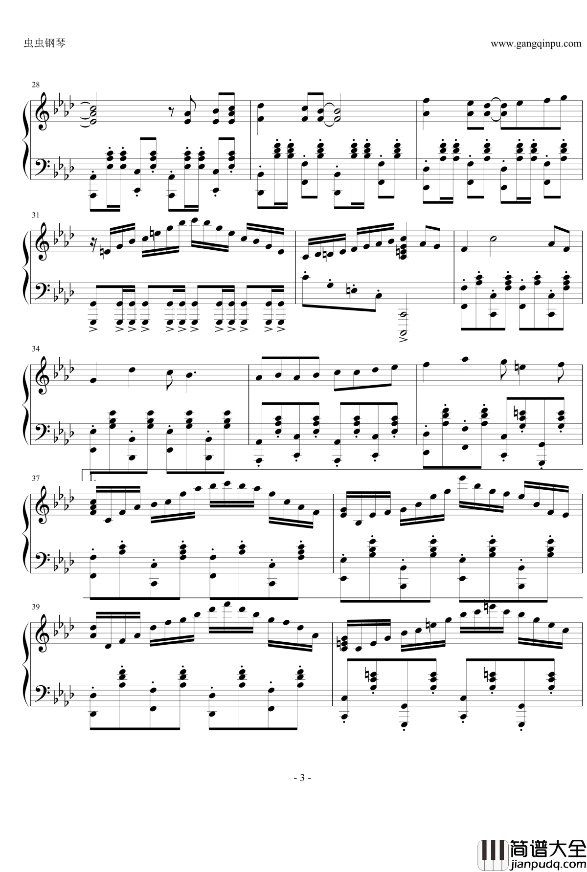 名侦探柯南钢琴谱_经典插曲