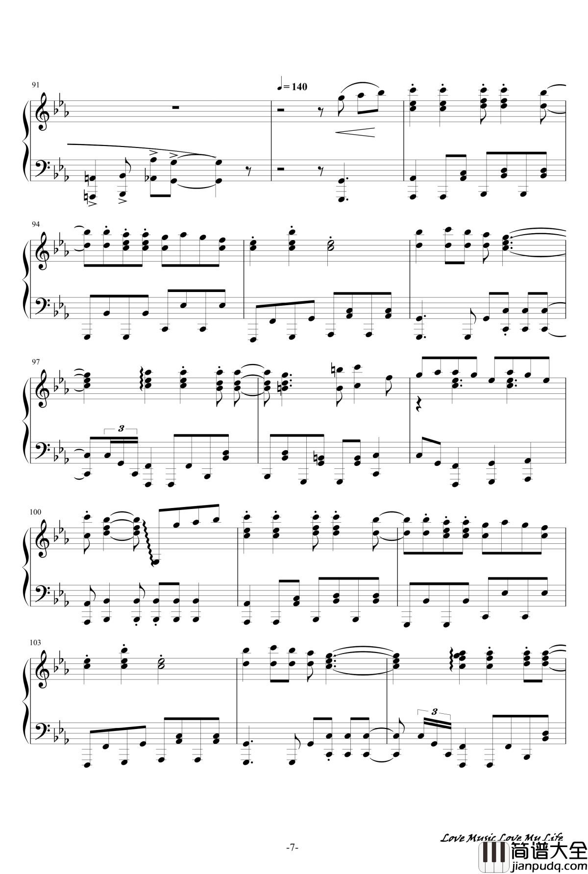 触手猴72首动漫名曲连弹钢琴谱_part_1