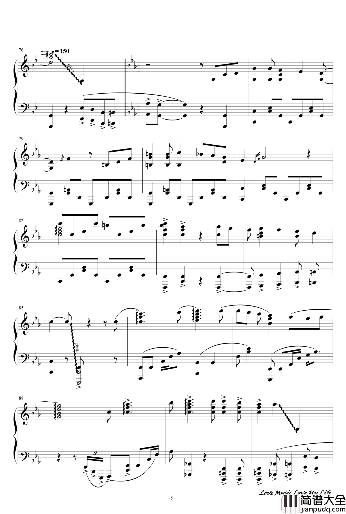 触手猴72首动漫名曲连弹钢琴谱_part_1