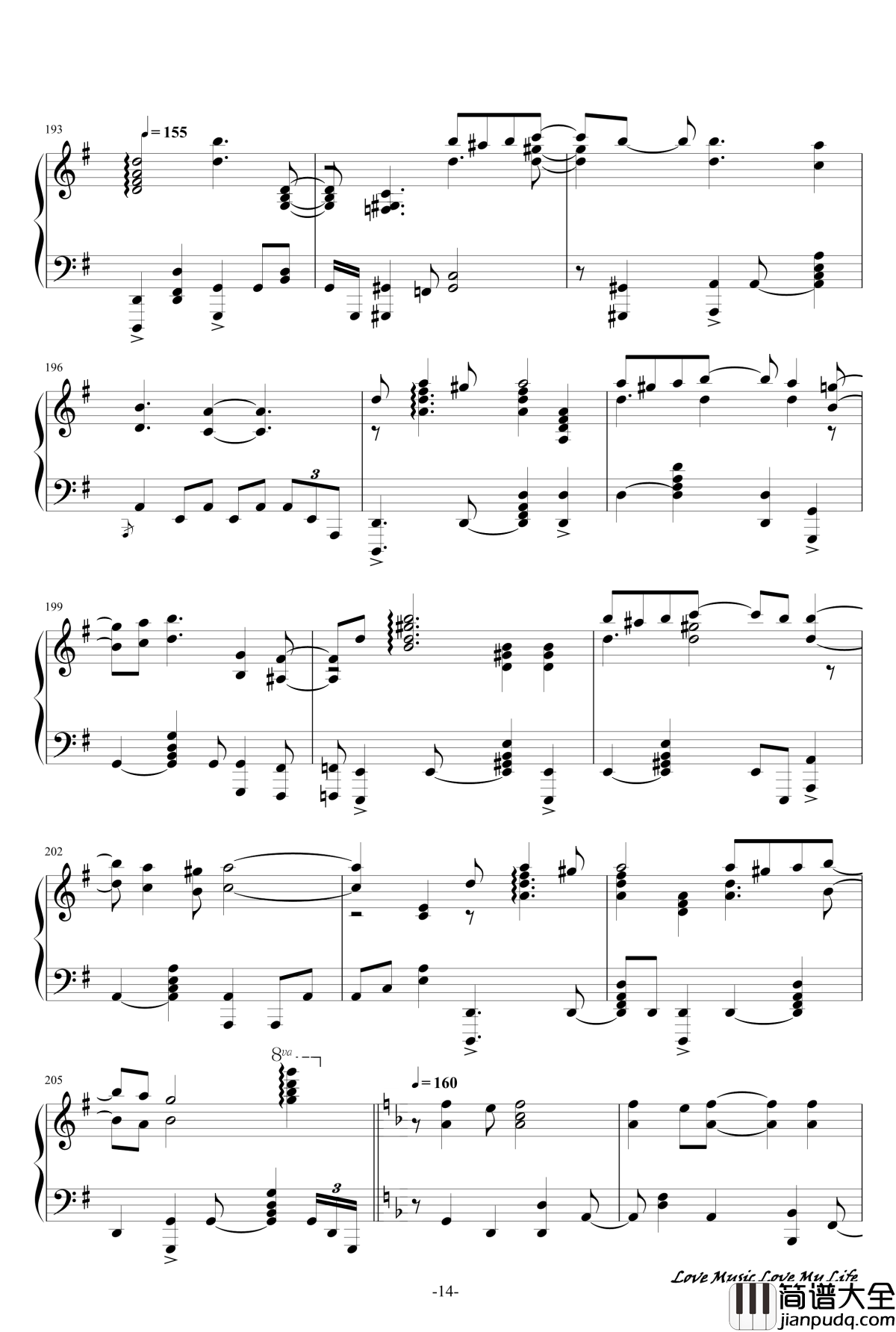 触手猴72首动漫名曲连弹钢琴谱_part_1