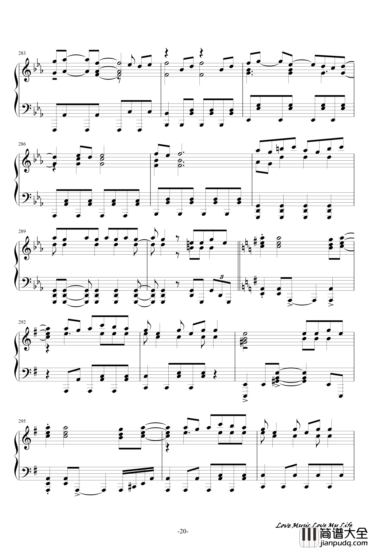 触手猴72首动漫名曲连弹钢琴谱_part_1